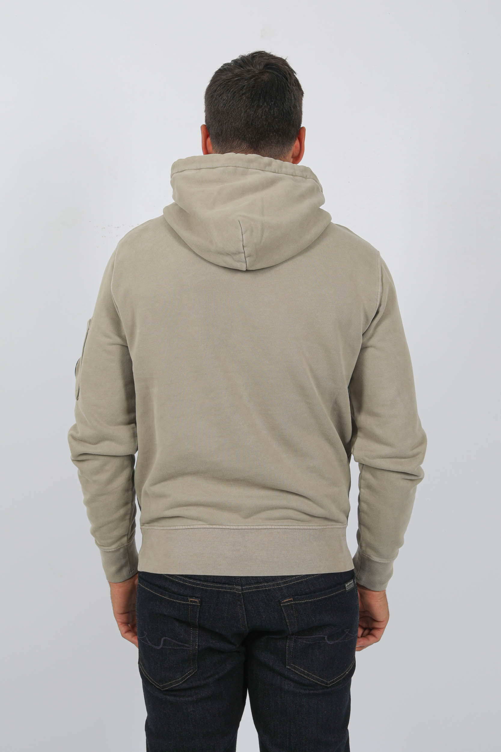 SWEAT A CAPUCHE C.P COMPANY BEIGE DELAVE S009A-335