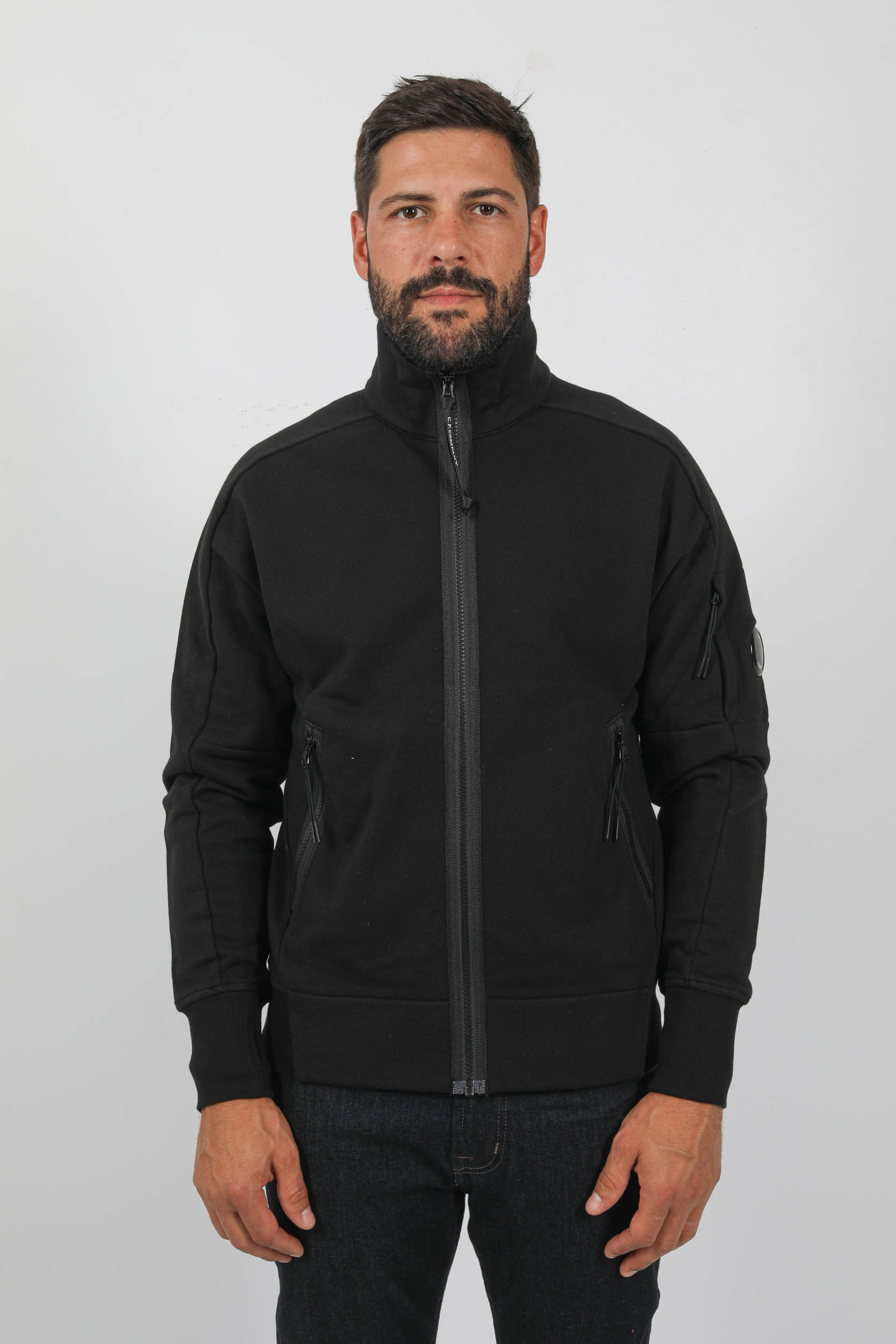 SWEAT C.P COMPANY SANS CAPUCHE ZIPPE S061A-999