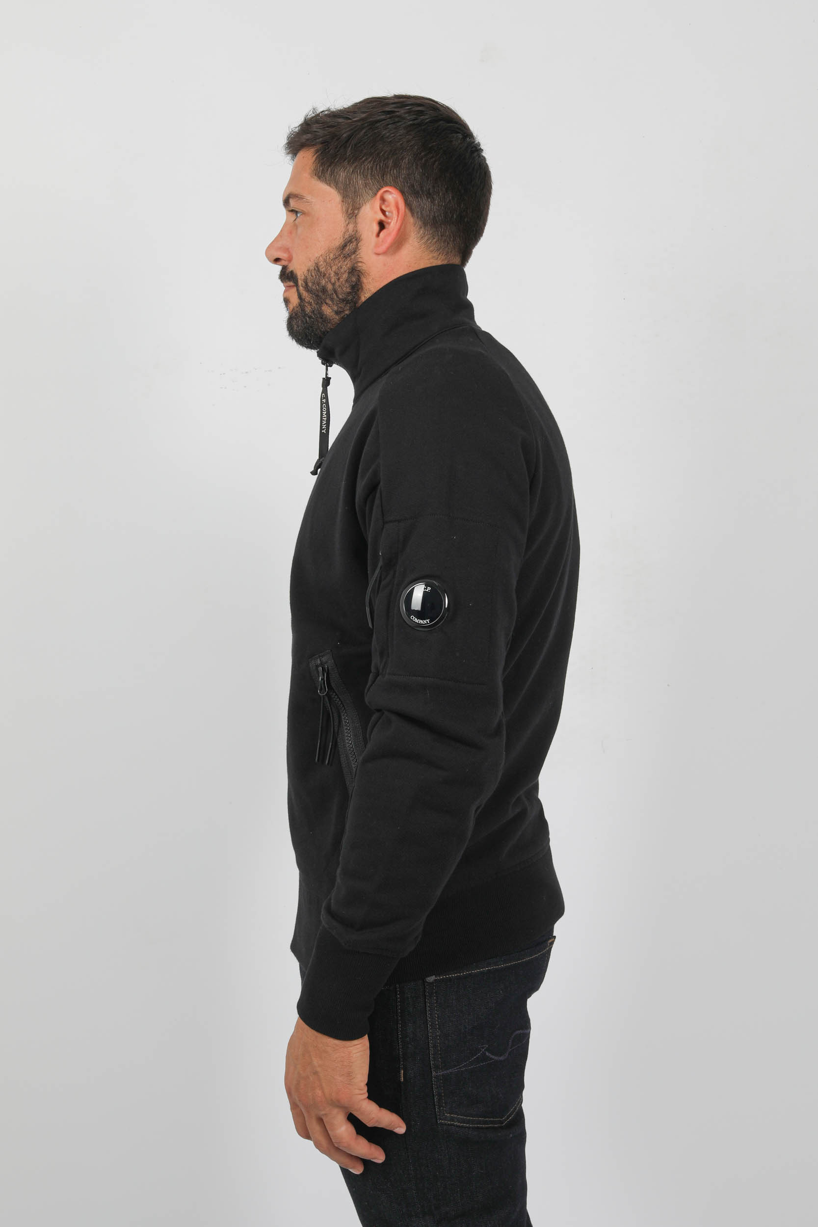 SWEAT C.P COMPANY SANS CAPUCHE ZIPPE S061A-999