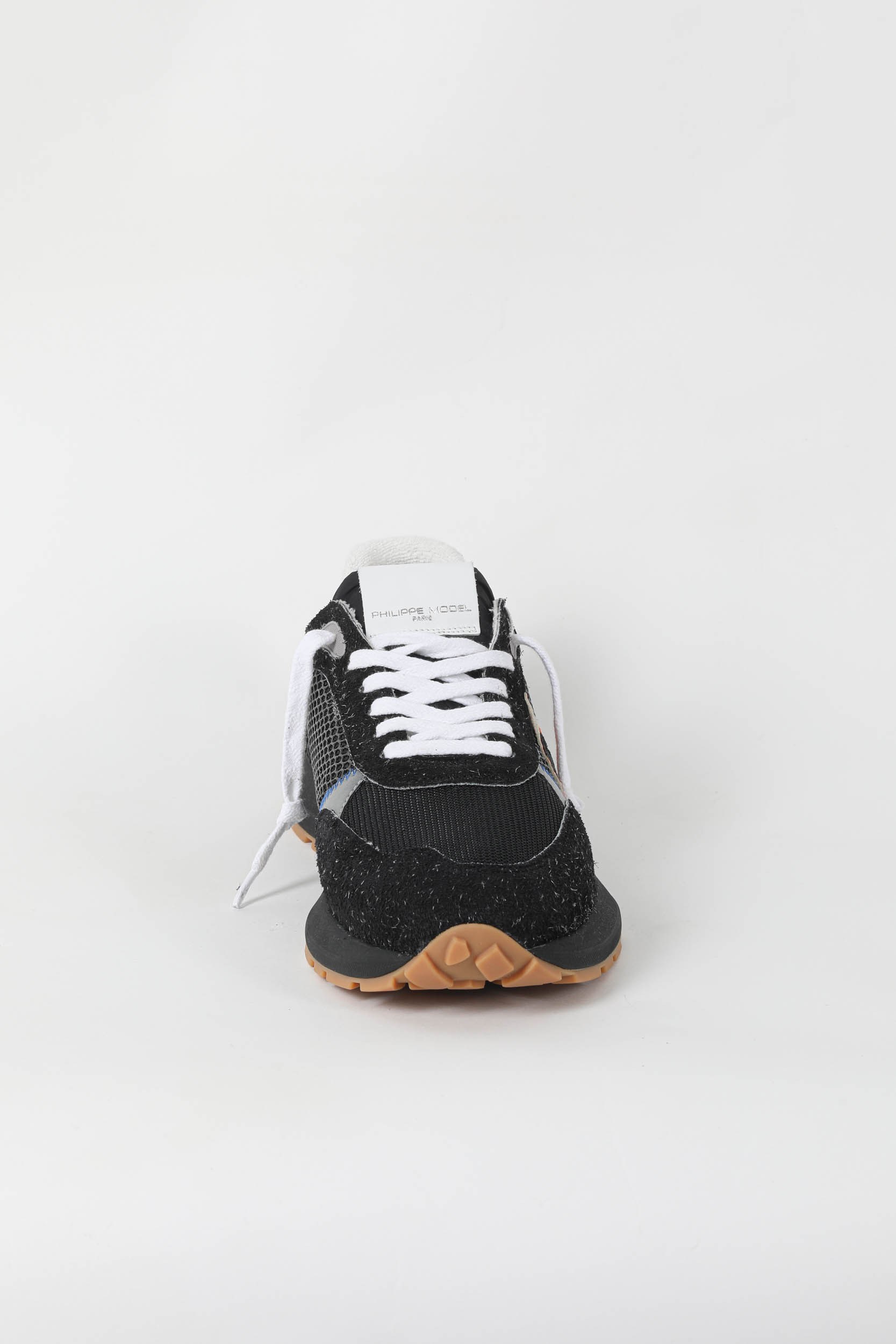 BASKETS PHILIPPE MODEL ANTIBE NOIR/ORANGE ATLU-SP05