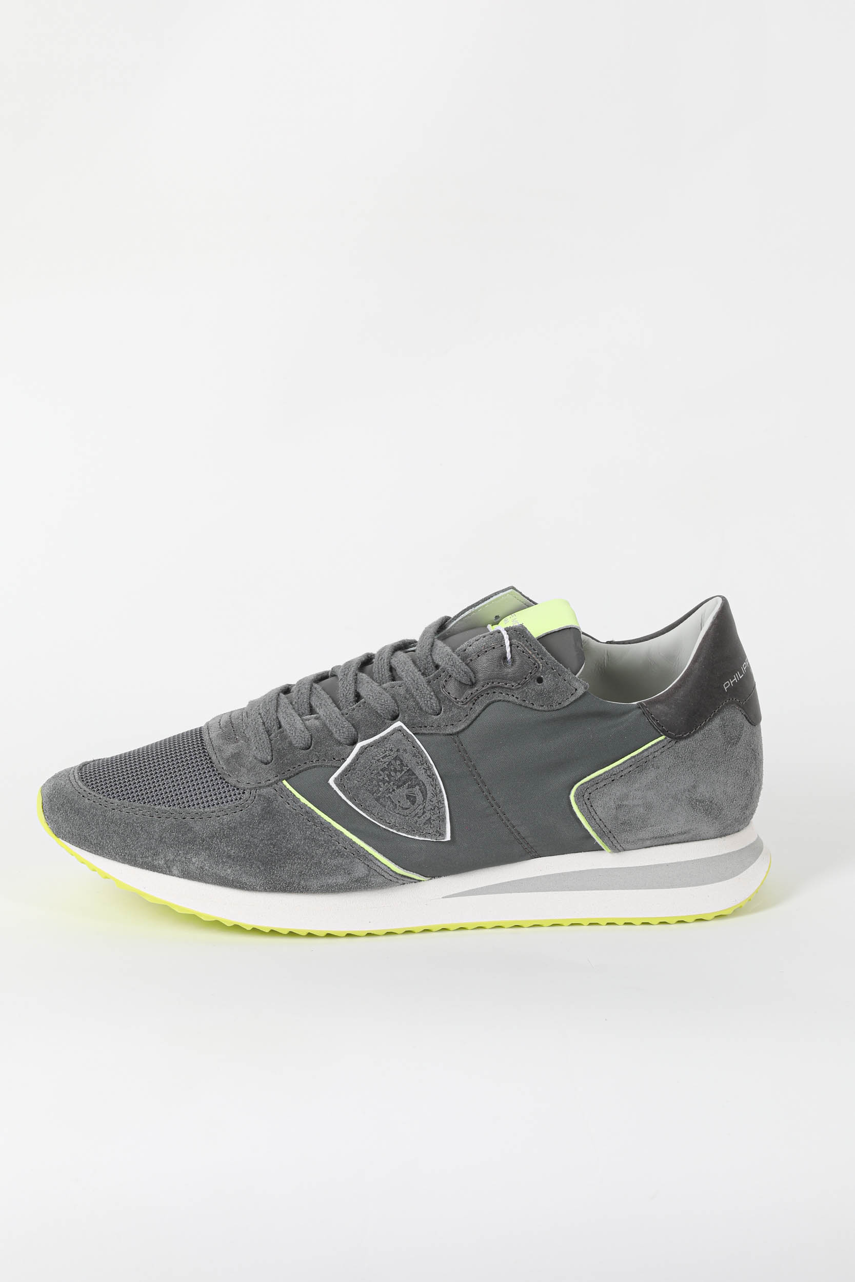 BASKETS PHILIPPE MODEL TRPX ANTHRACITE/JAUNE TZLU-WN53