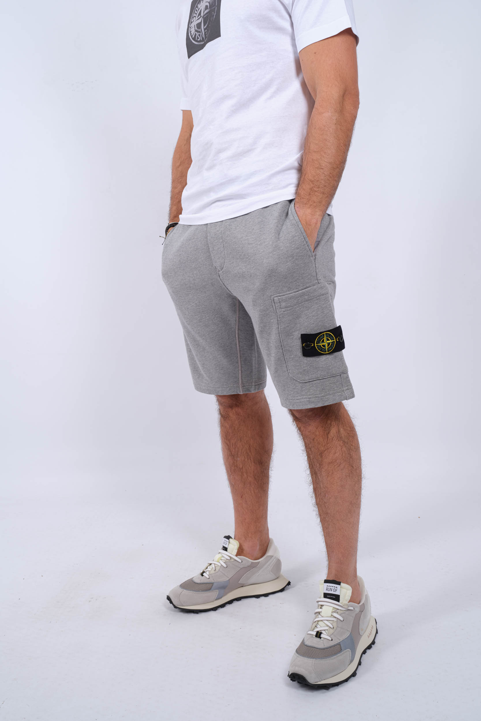 SHORT STONE ISLAND GRIS 801564651-A0M64