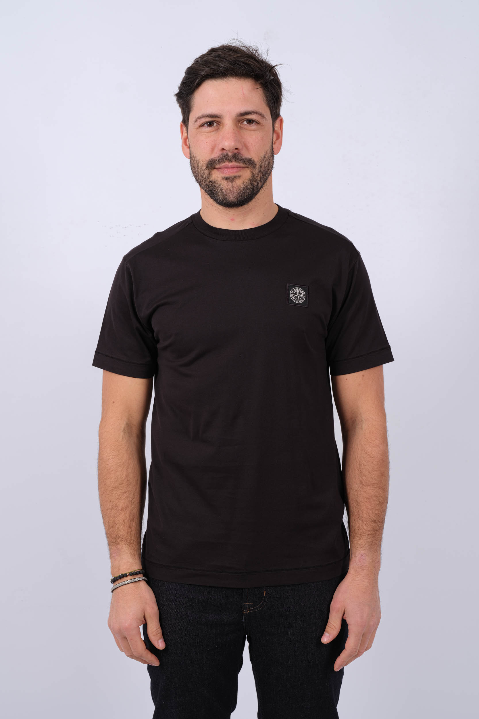 TEE-SHIRT STONE ISLAND NOIR 801524113-A0029
