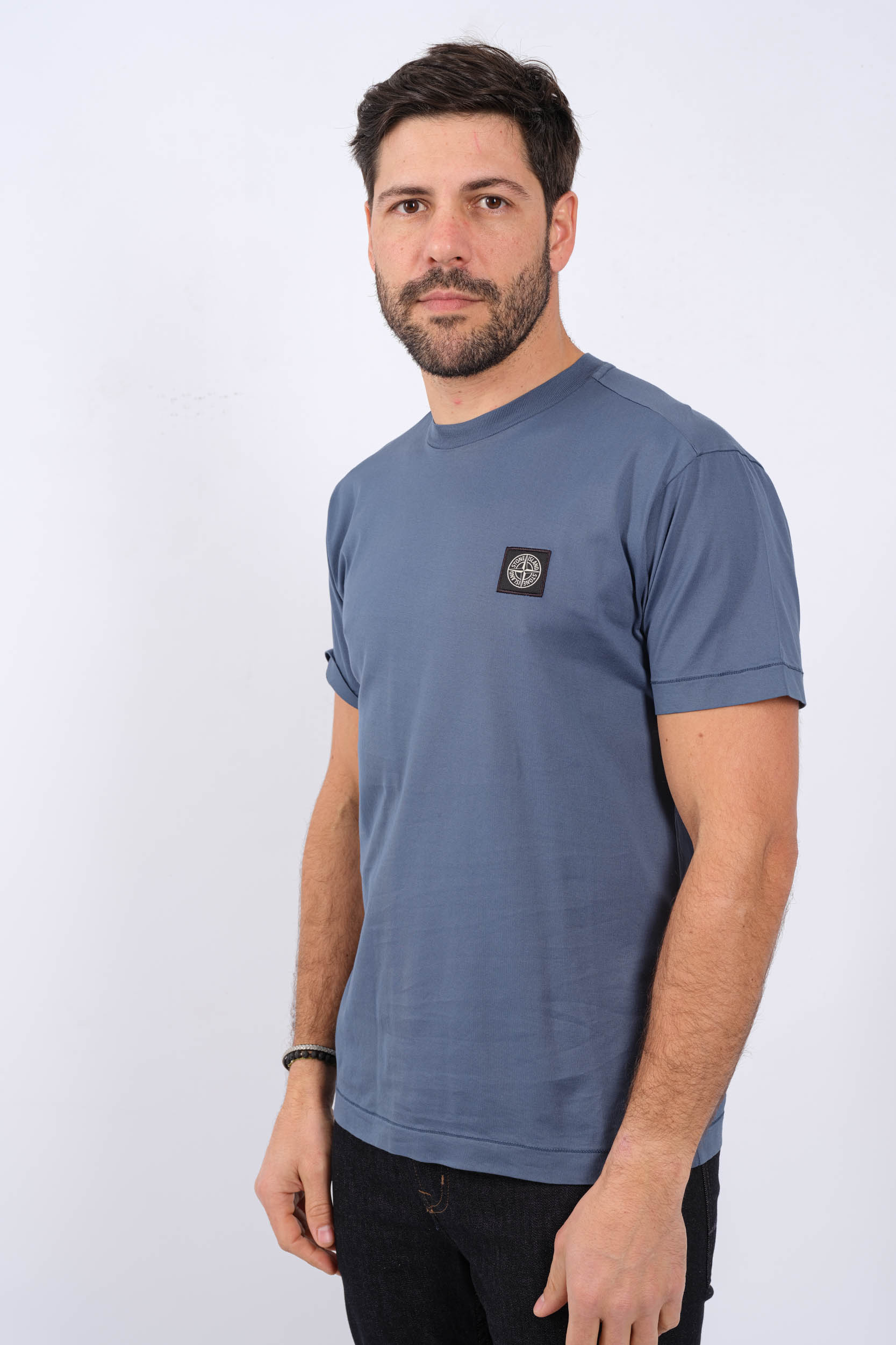 TEE-SHIRT STONE ISLAND BLEU 801524113-V0024