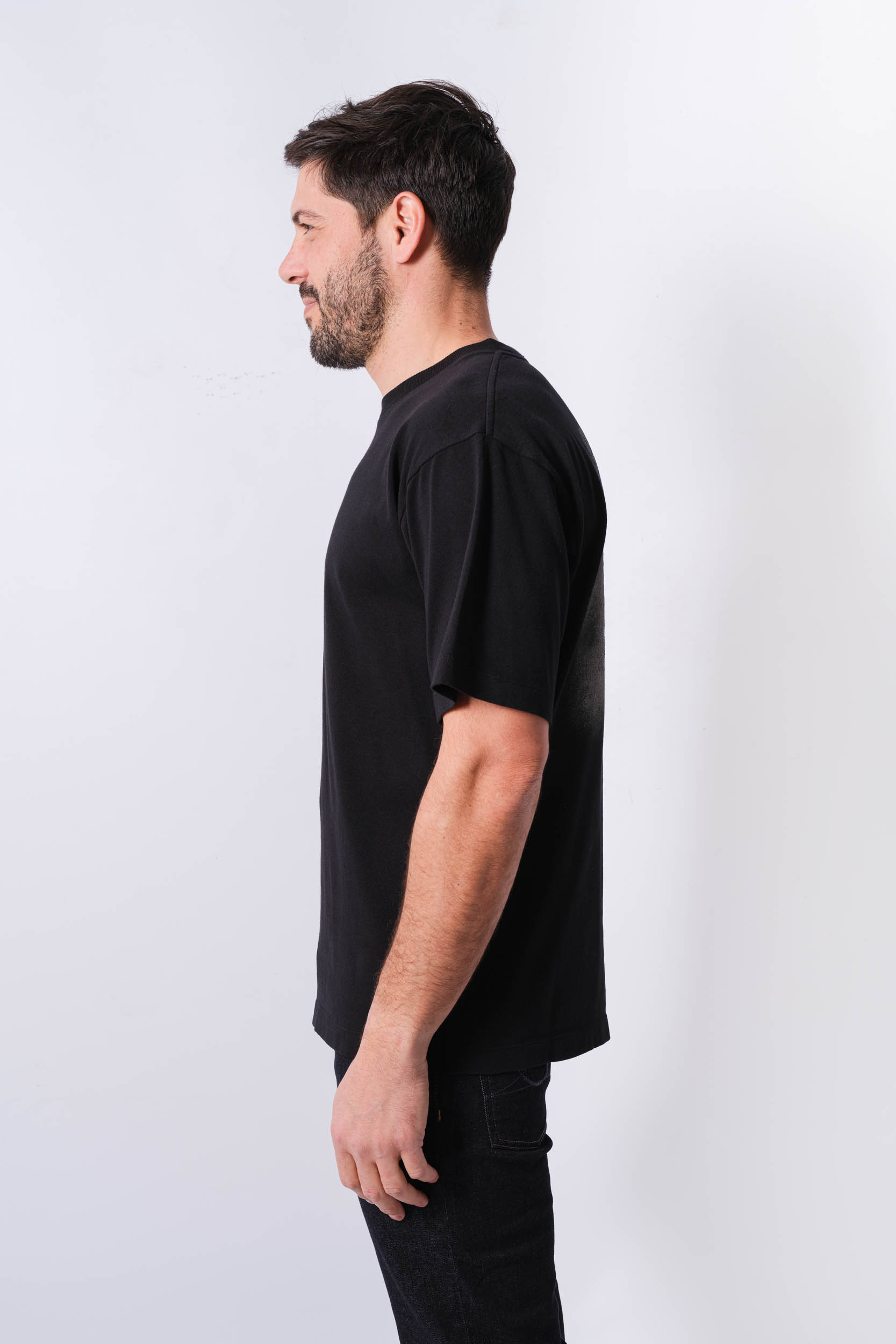TEE-SHIRT STONE ISLAND NOIR 80152RCE6-V0029