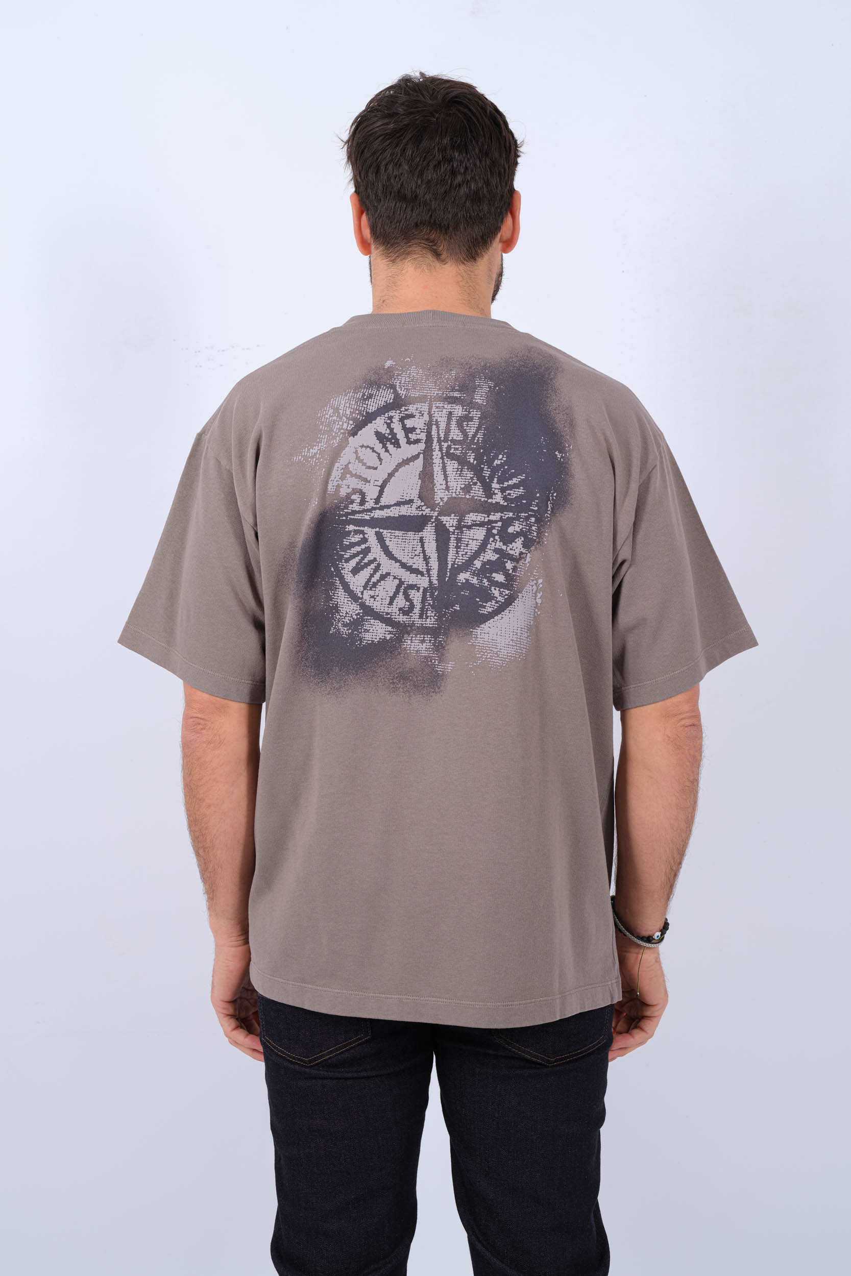 TEE-SHIRT STONE ISLAND TAUPE 80152RCE6-V0092