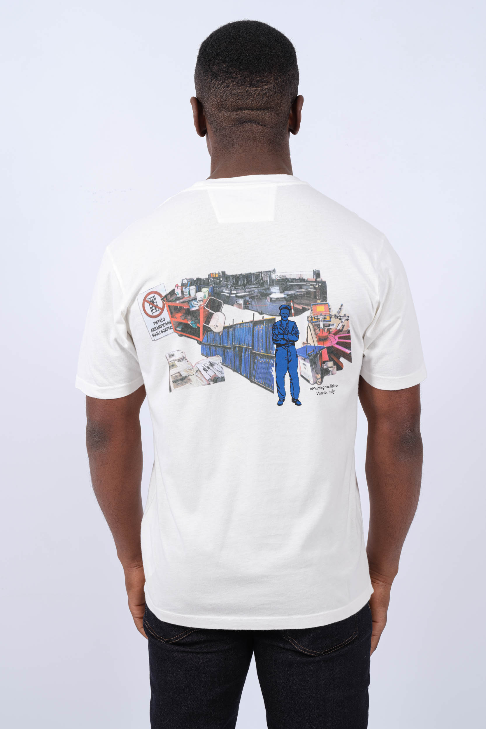 TEE-SHIRT CP COMPANY BLANC S289A-103