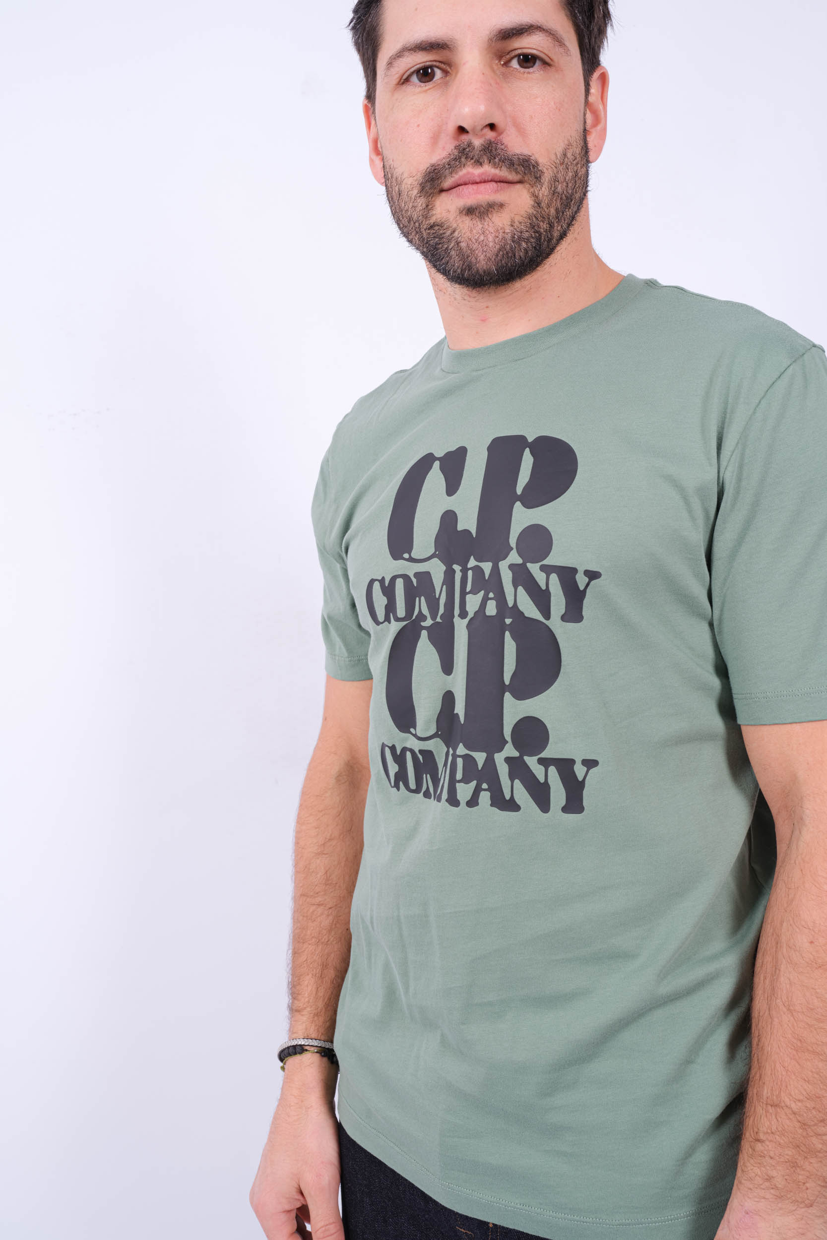 TEE-SHIRT CP COMPANY KAKI CLAIR S137A-626