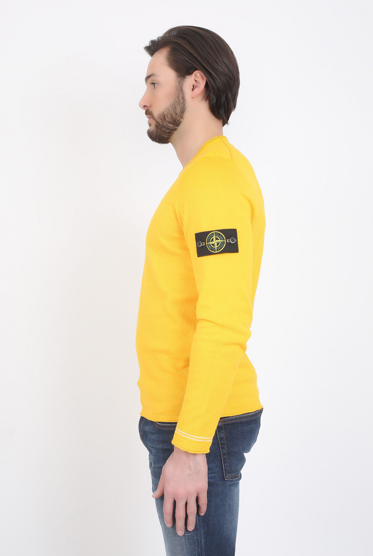 Pull stone jaune sales