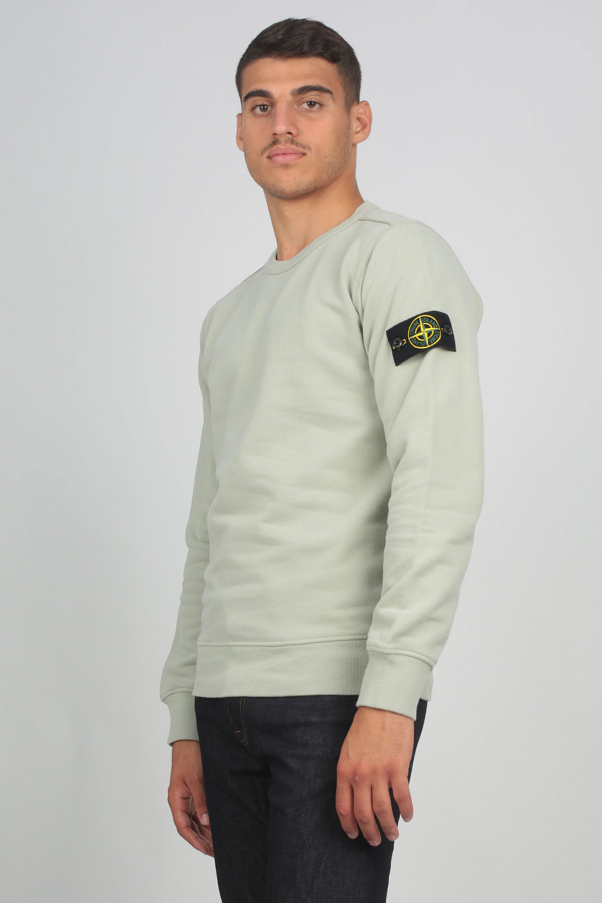 SWEAT SHIRT STONE ISLAND VERT D EAU 711562720 V0064