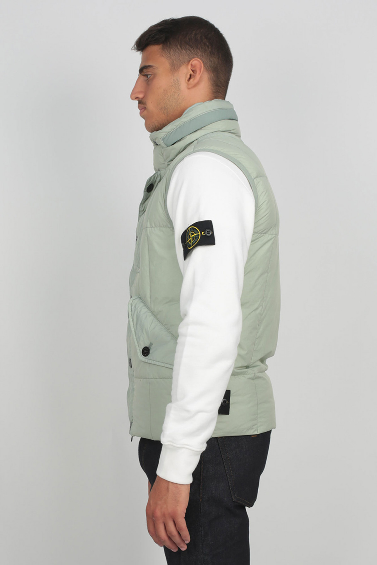 doudoune sans manche stone island noir