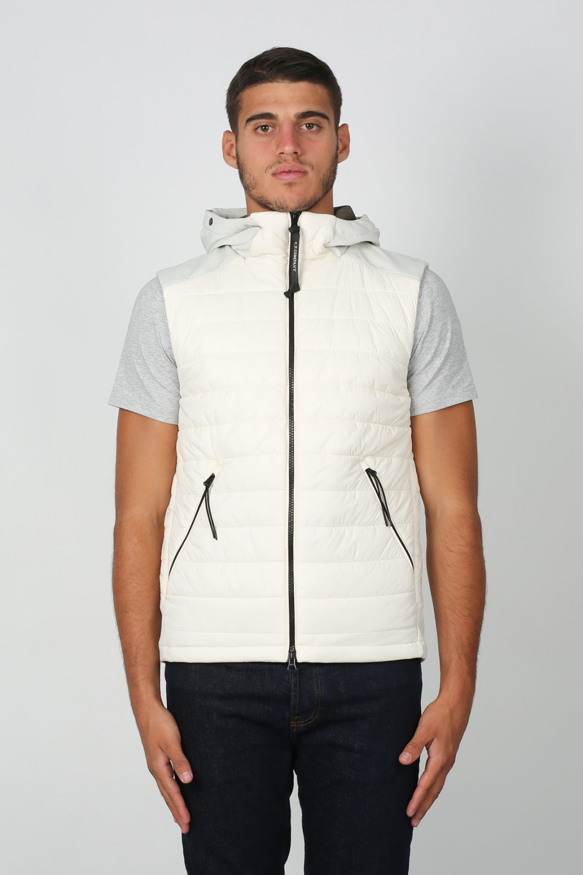 Veste sans manche blanche store