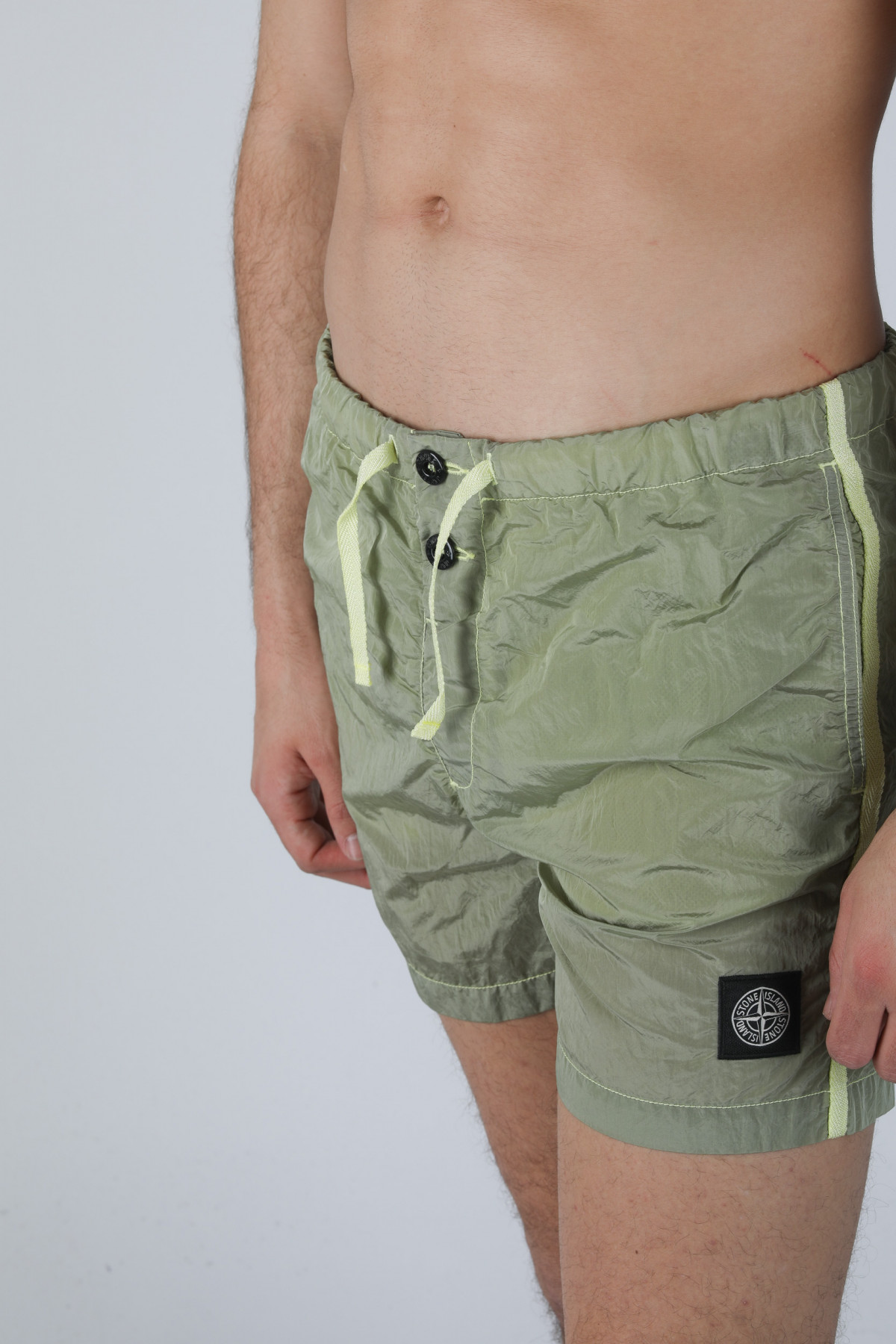 MAILLOT DE BAIN STONE ISLAND CITRON 7215B0643 V0031