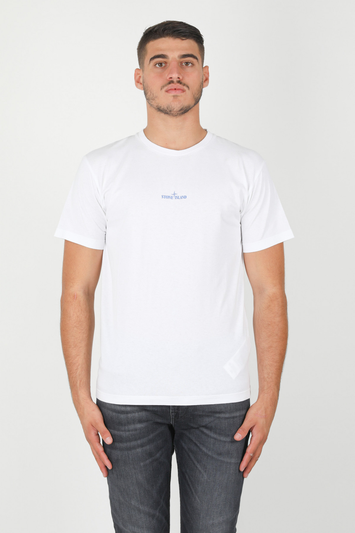 T SHIRT STONE ISLAND BLANC 73152NS81 V0001