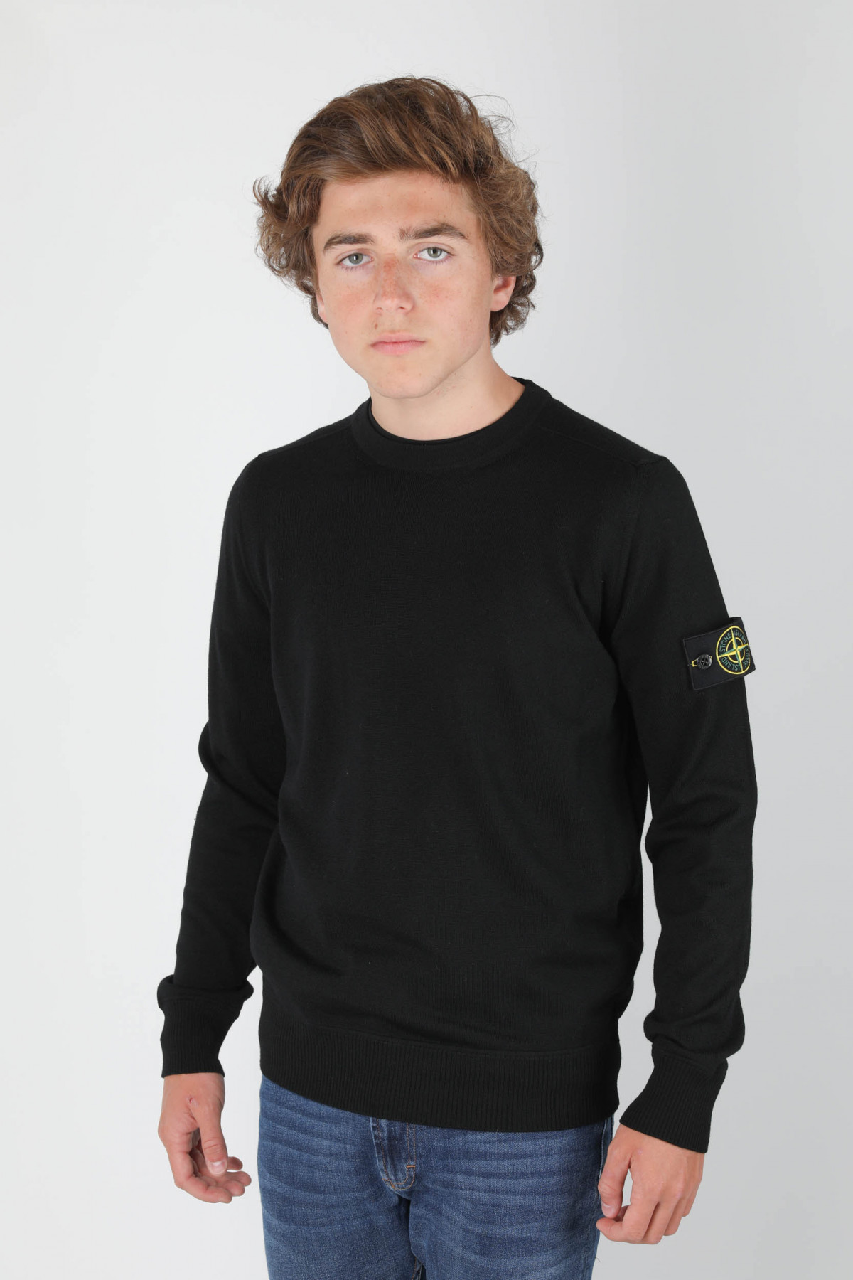 Pull stone island deals noir homme