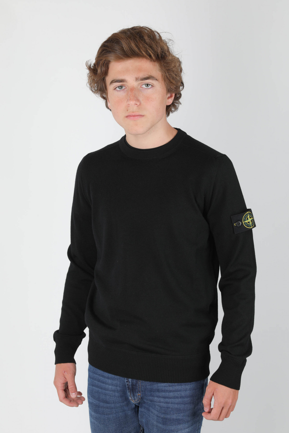 STONE ISLAND: Pull homme - Noir  Pull Stone Island 525C4 en ligne sur