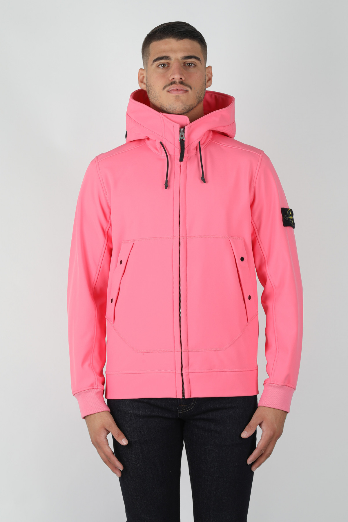 BLOUSON SOFT SHELL-R STONE ISLAND ROSE 7315Q0122-V0087