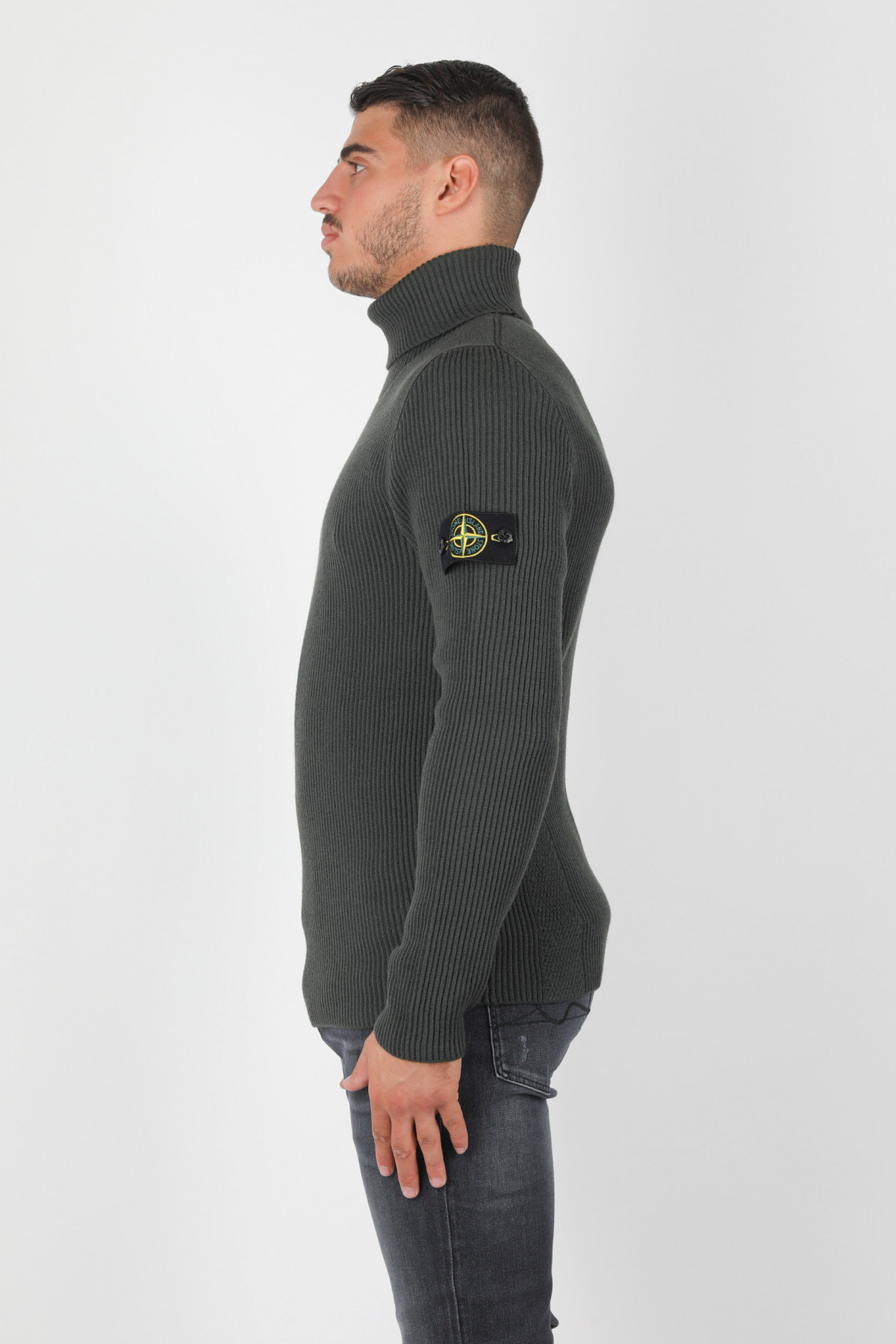 Pull col 2025 roulé stone island