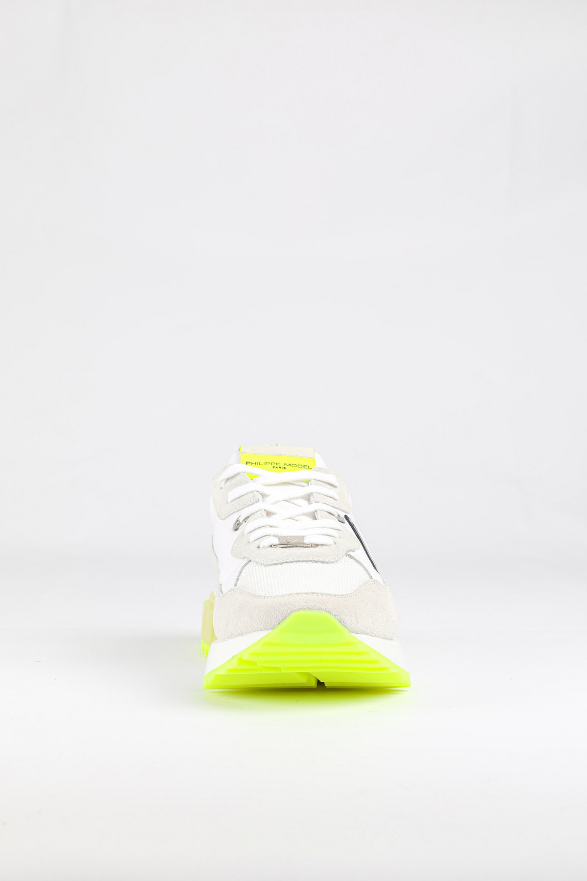 BASKETS PHILIPPE MODEL BLANCHE ET JAUNE FLUO LRLU WF01