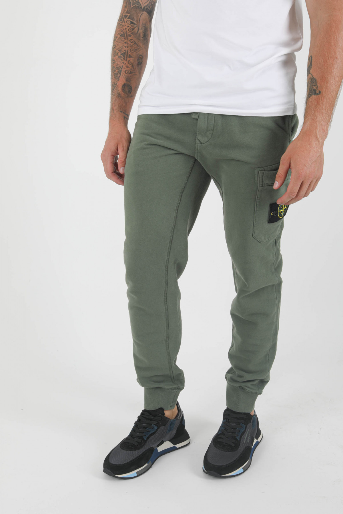 BAS DE JOGGING STONE ISLAND KAKI 751564520 V0055
