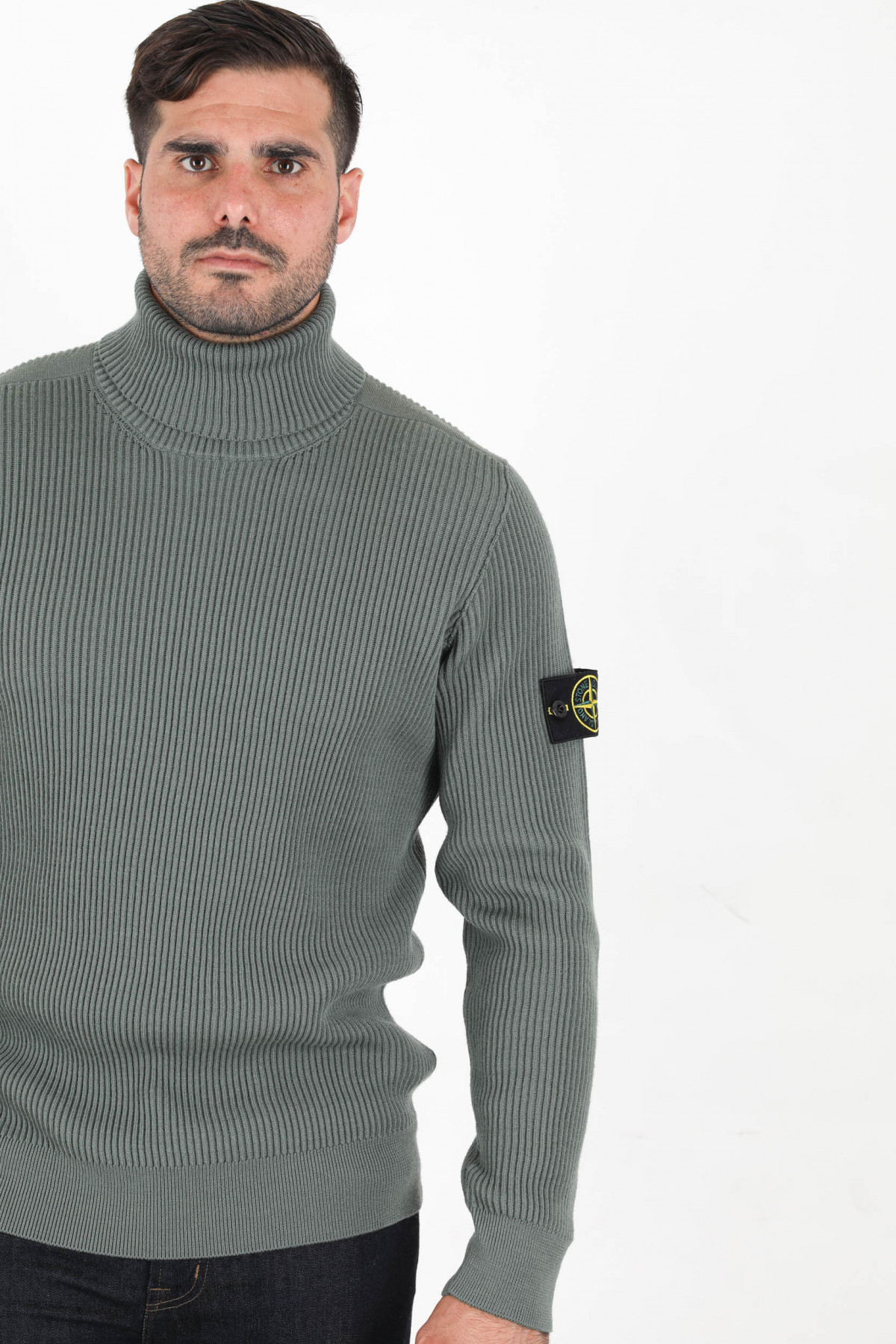 Pull col roulé stone island clearance