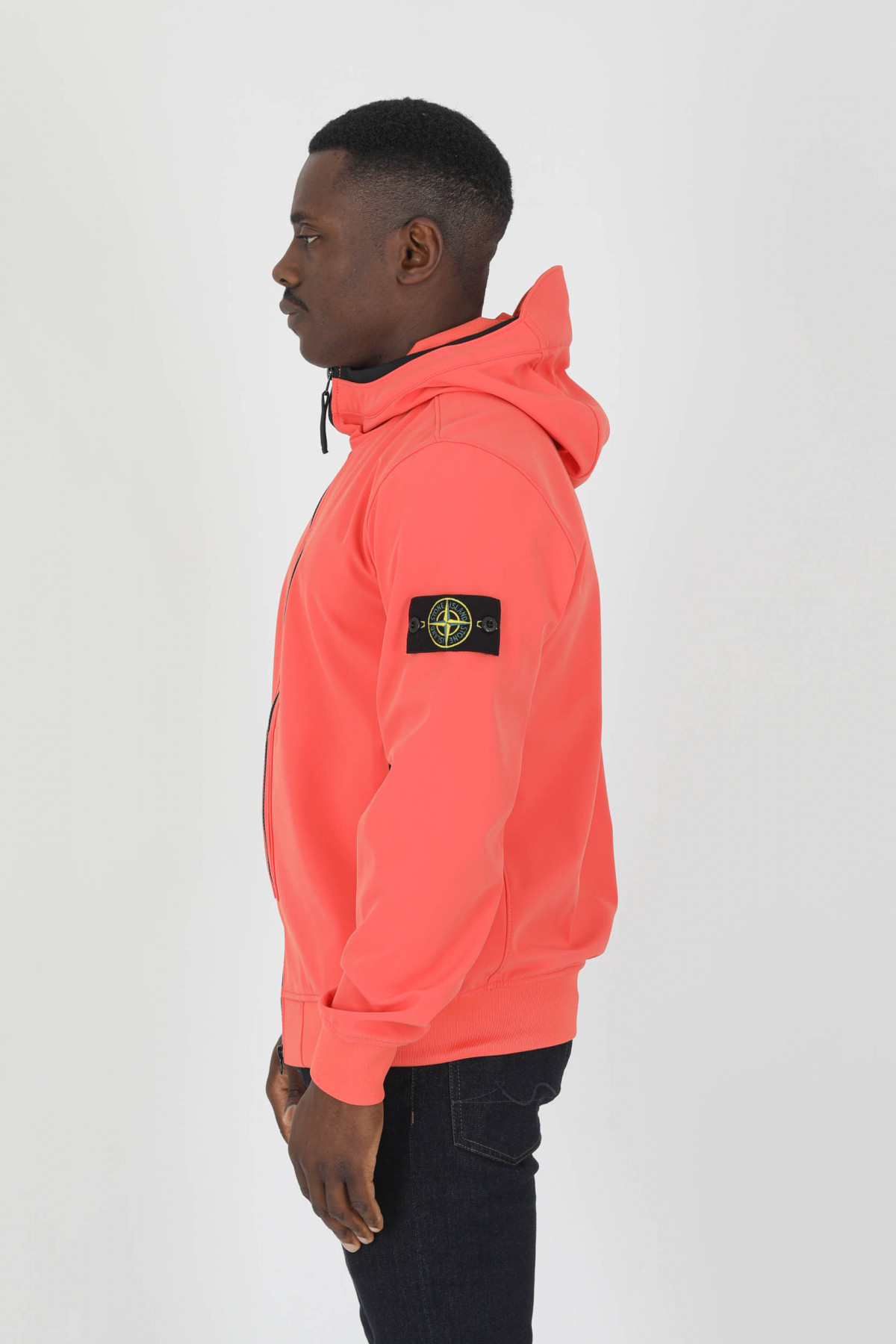 Stone island soft deals shell jacket orange