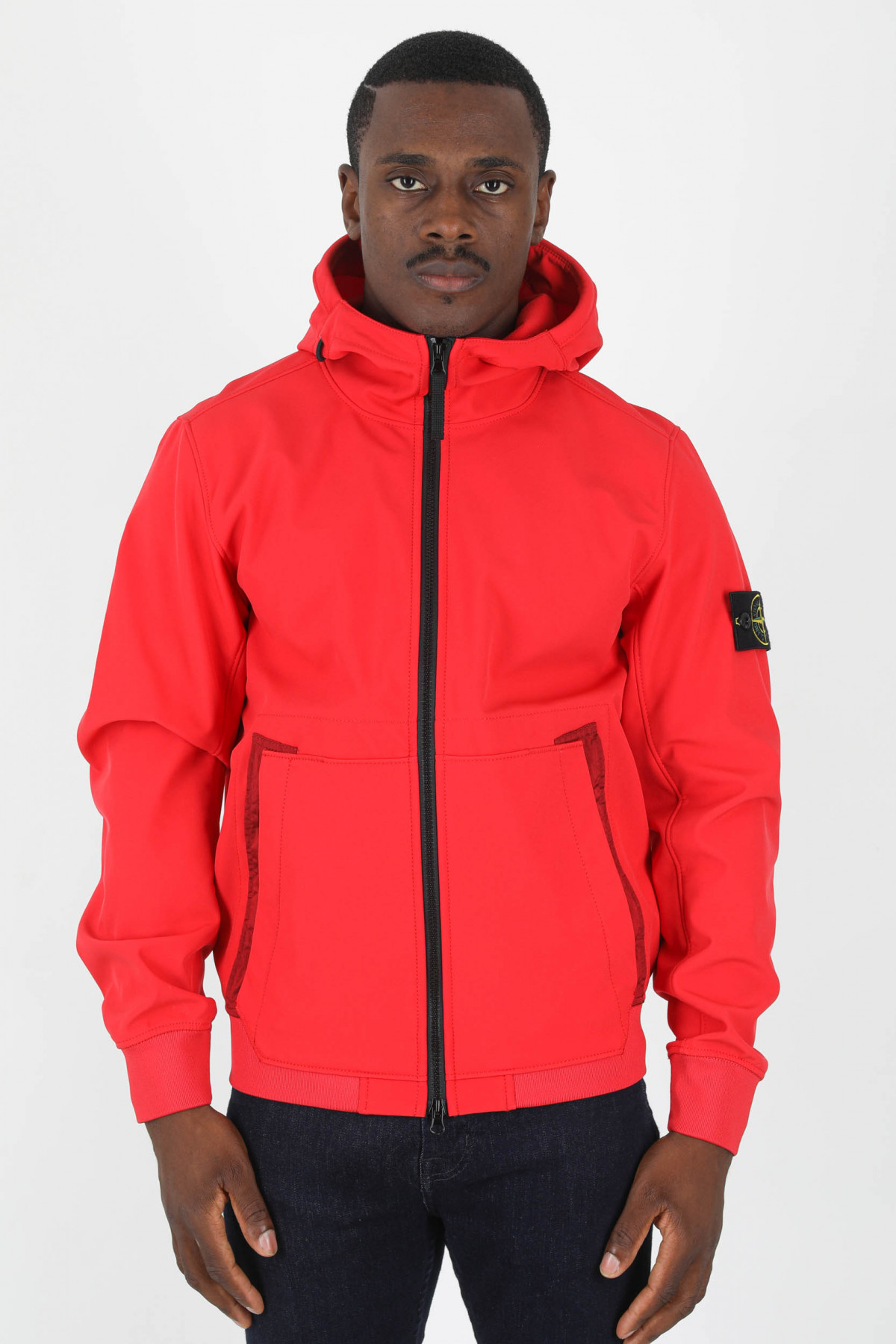 Pull stone island sale rouge