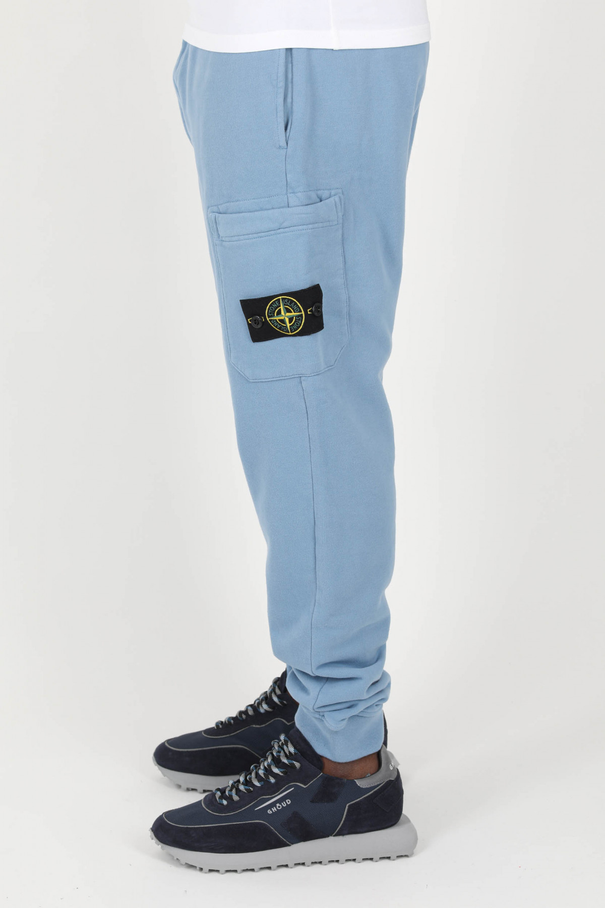 BAS DE JOGGING STONE ISLAND BLEU 771564520 V0046