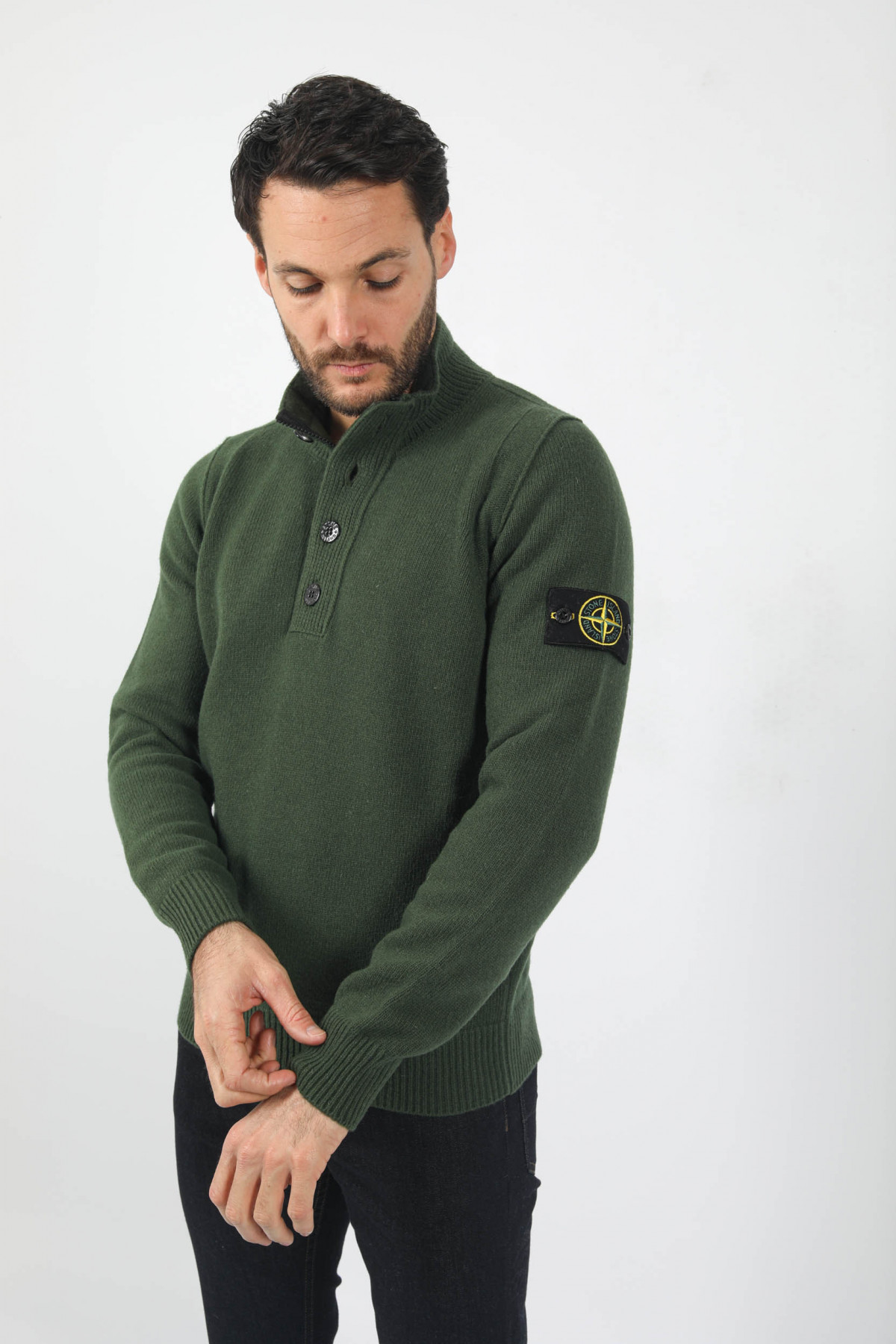 Pull stone island 2025 kaki