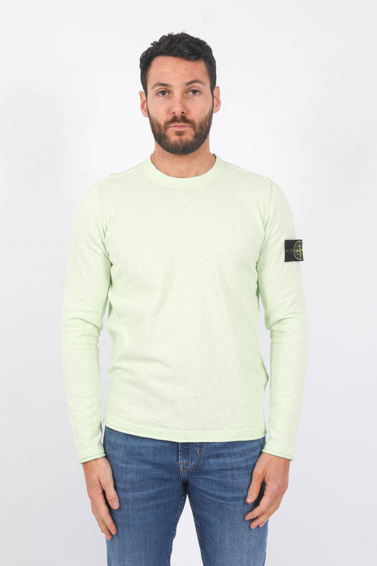 PULL STONE ISLAND COTON VERT CLAIR 7815502B0 V0052