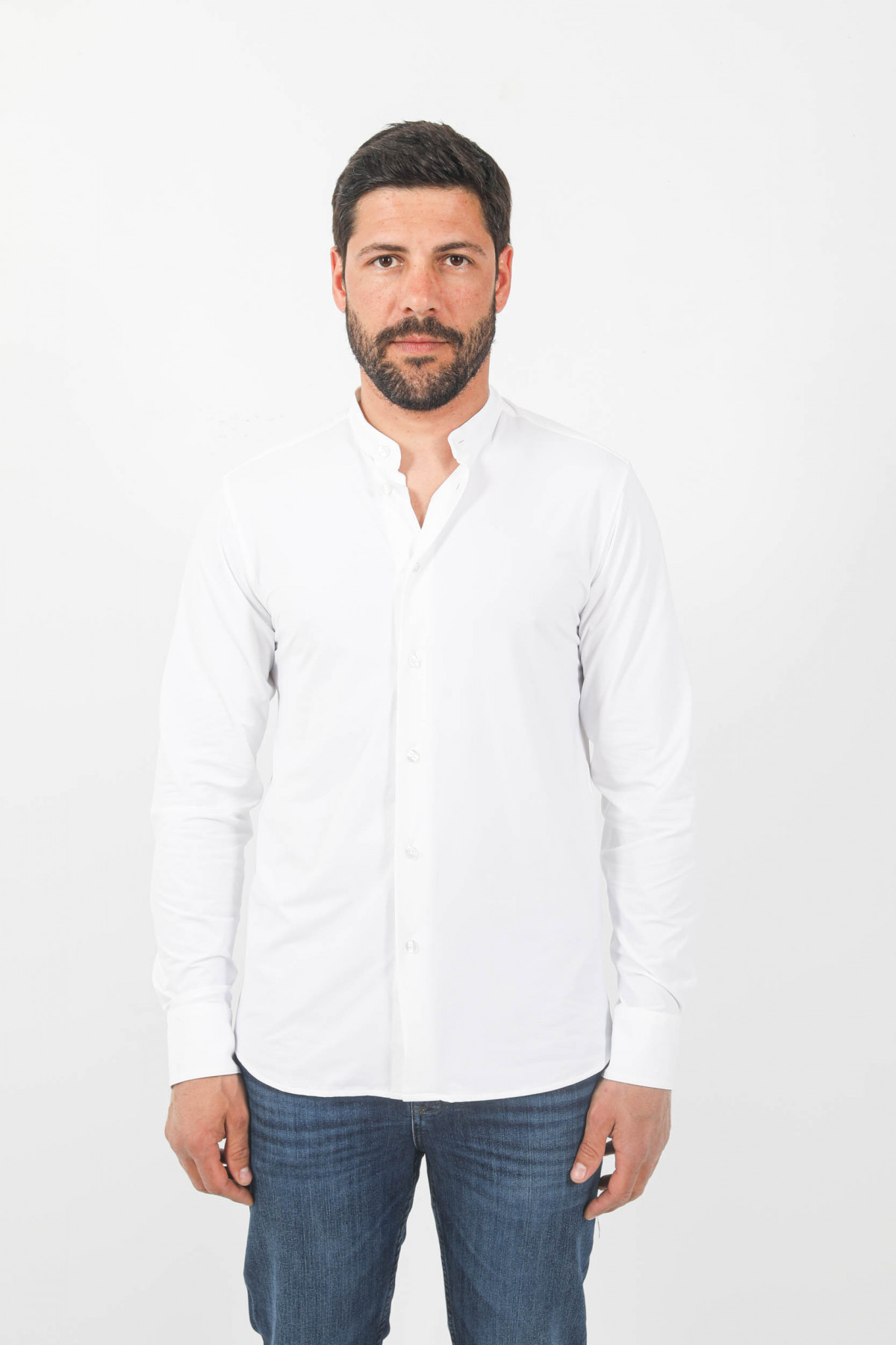 CHEMISE RRD COL MAO BLANCHE 23180 09