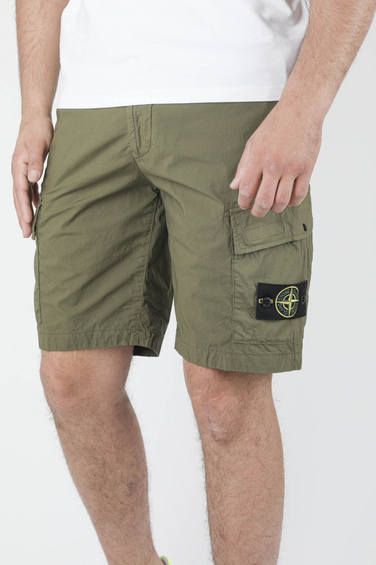 SHORT CARGO STONE ISLAND KAKI 7415L0803V0058
