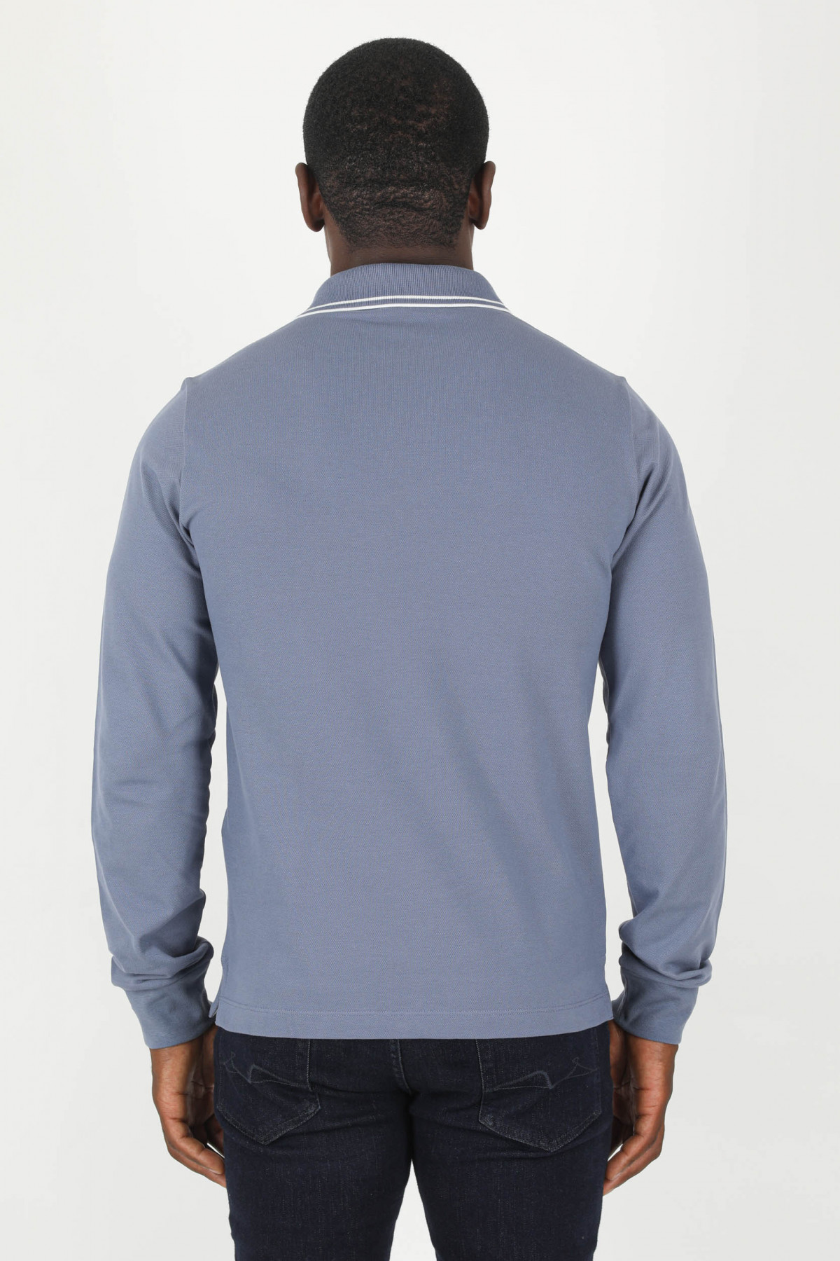 POLO MANCHES LONGUES STONE ISLAND BLEU DE PRUSSE 77152SS18V0024
