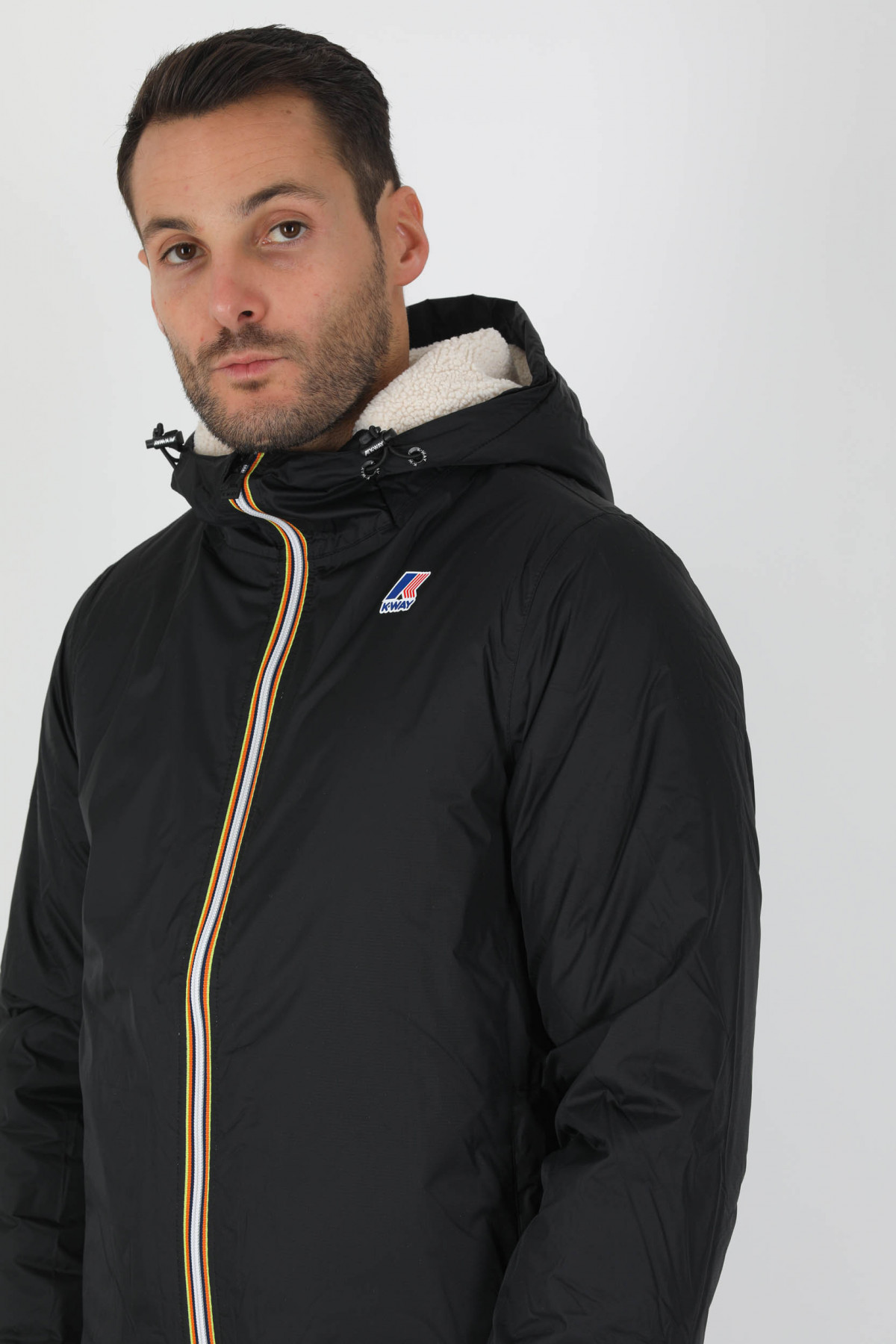 BLOUSON KWAY DOUBLE NOIR K3118TWUSY