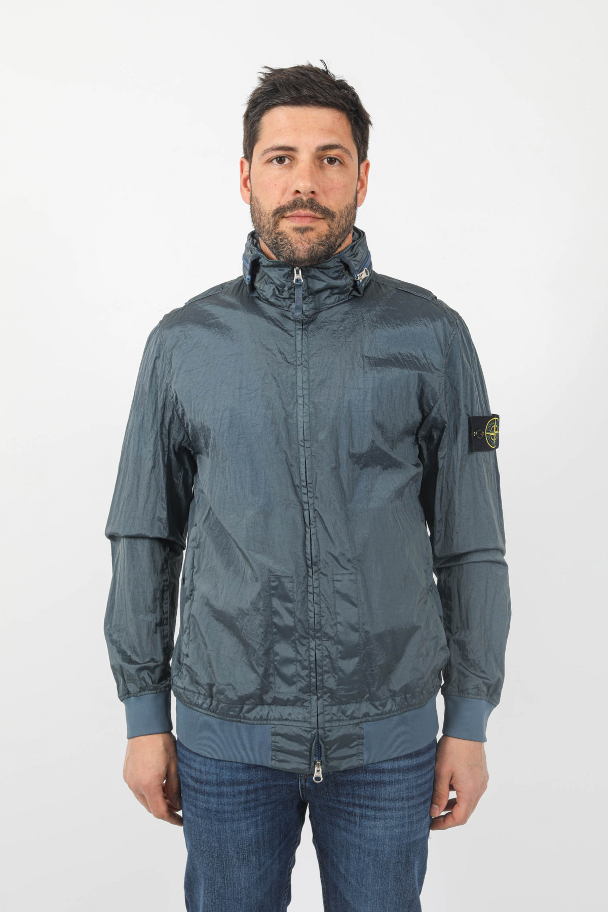 BLOUSON STONE ISLAND NYLON METAL BLEU 781541920V0024