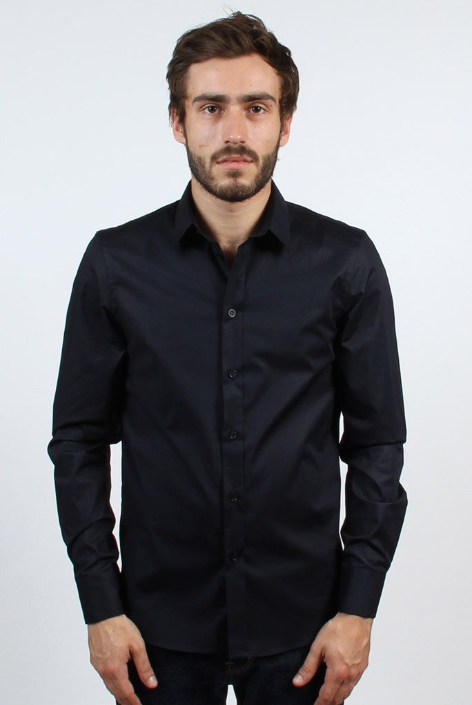 CHEMISE FILIPPA K MARINE MAN PAUL STRETCH SHIRT NAVY 22844-2830