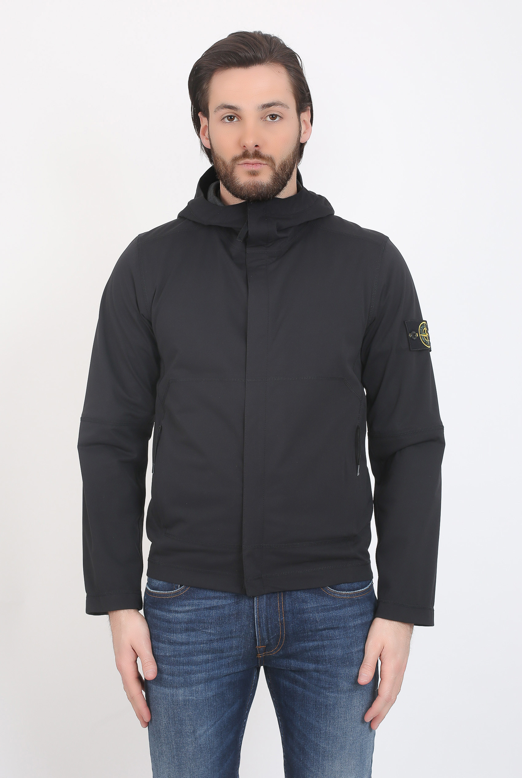 BLOUSON STONE ISLAND LIGHT SOFT SHELL NOIR 681542426-V0029