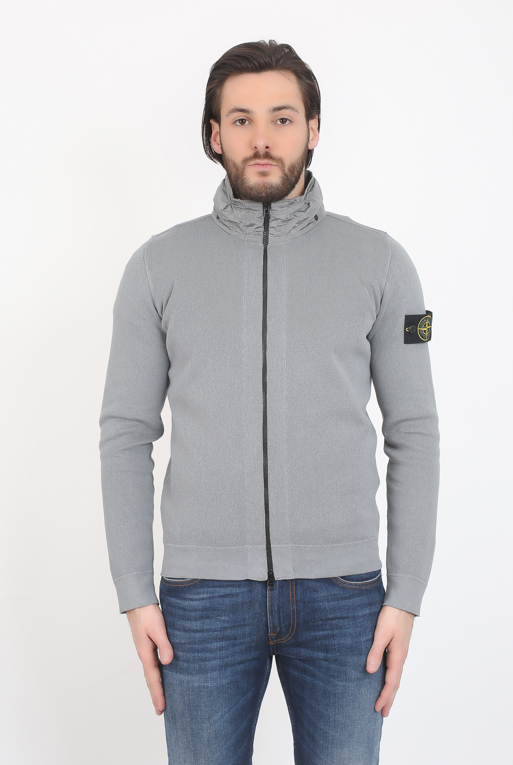 GILET STONE ISLAND GRIS 6815548A6-V0061