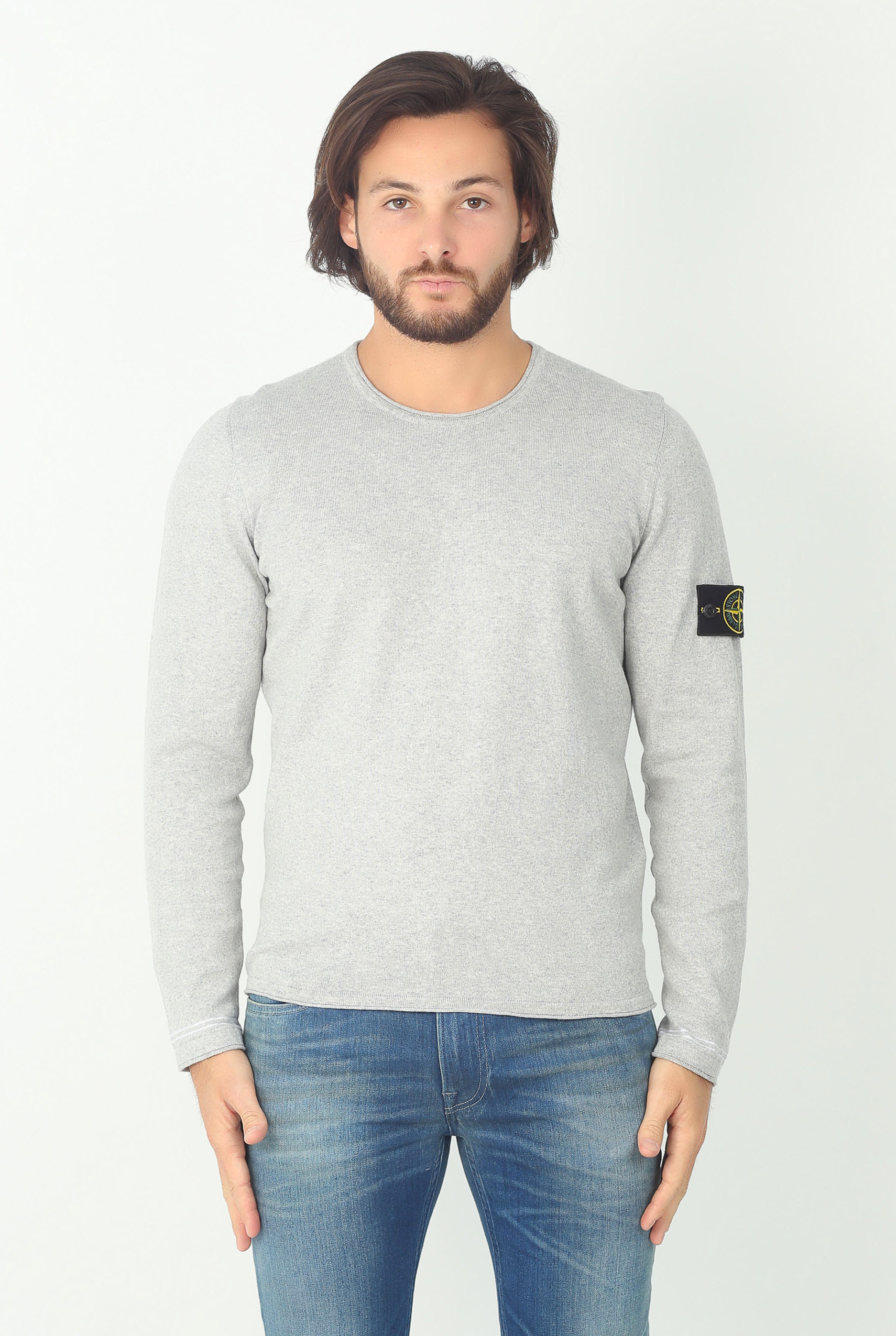 PULL STONE ISLAND GRIS 6815569B9-V0064