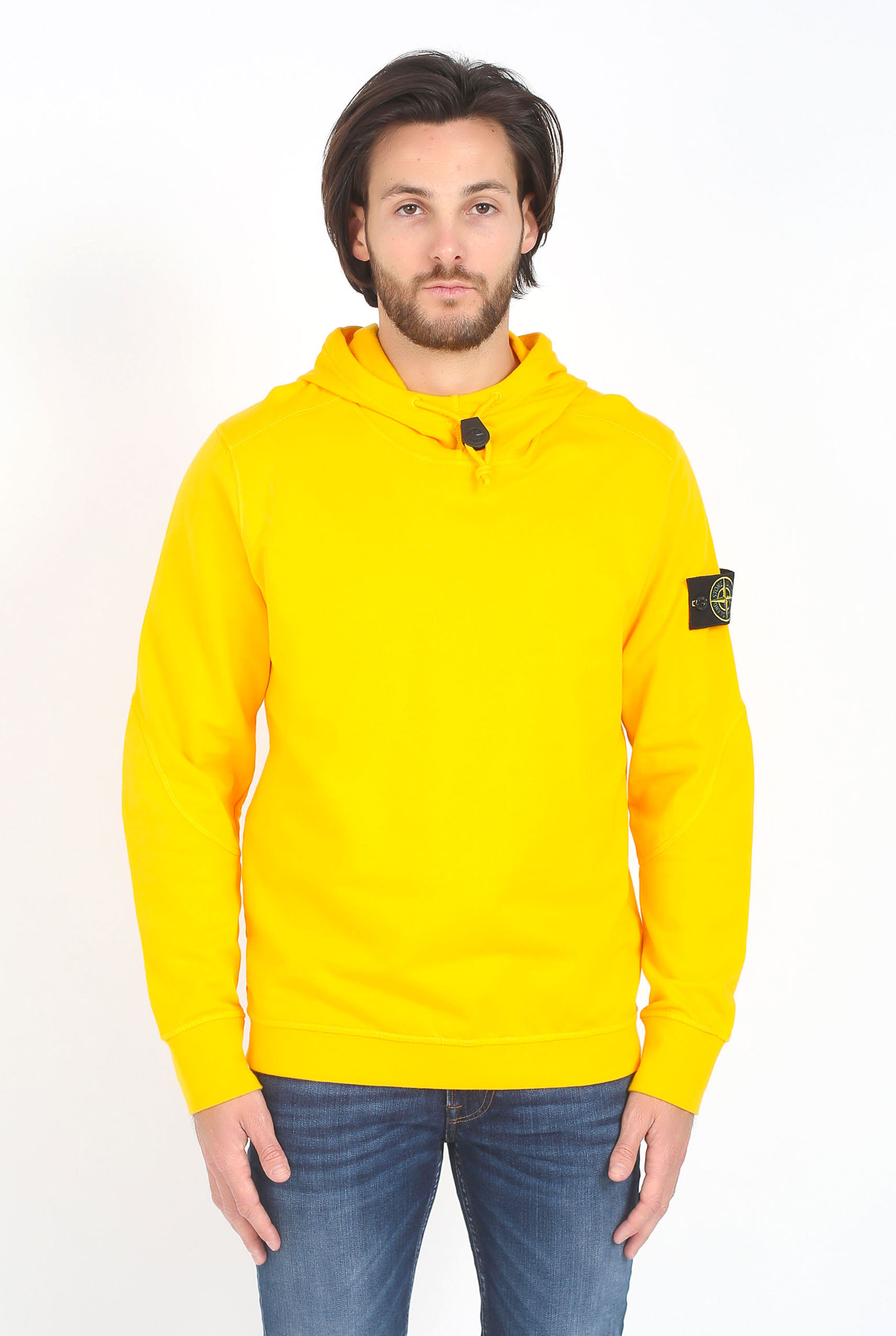 SWEAT STONE ISLAND JAUNE 681560539-V0030