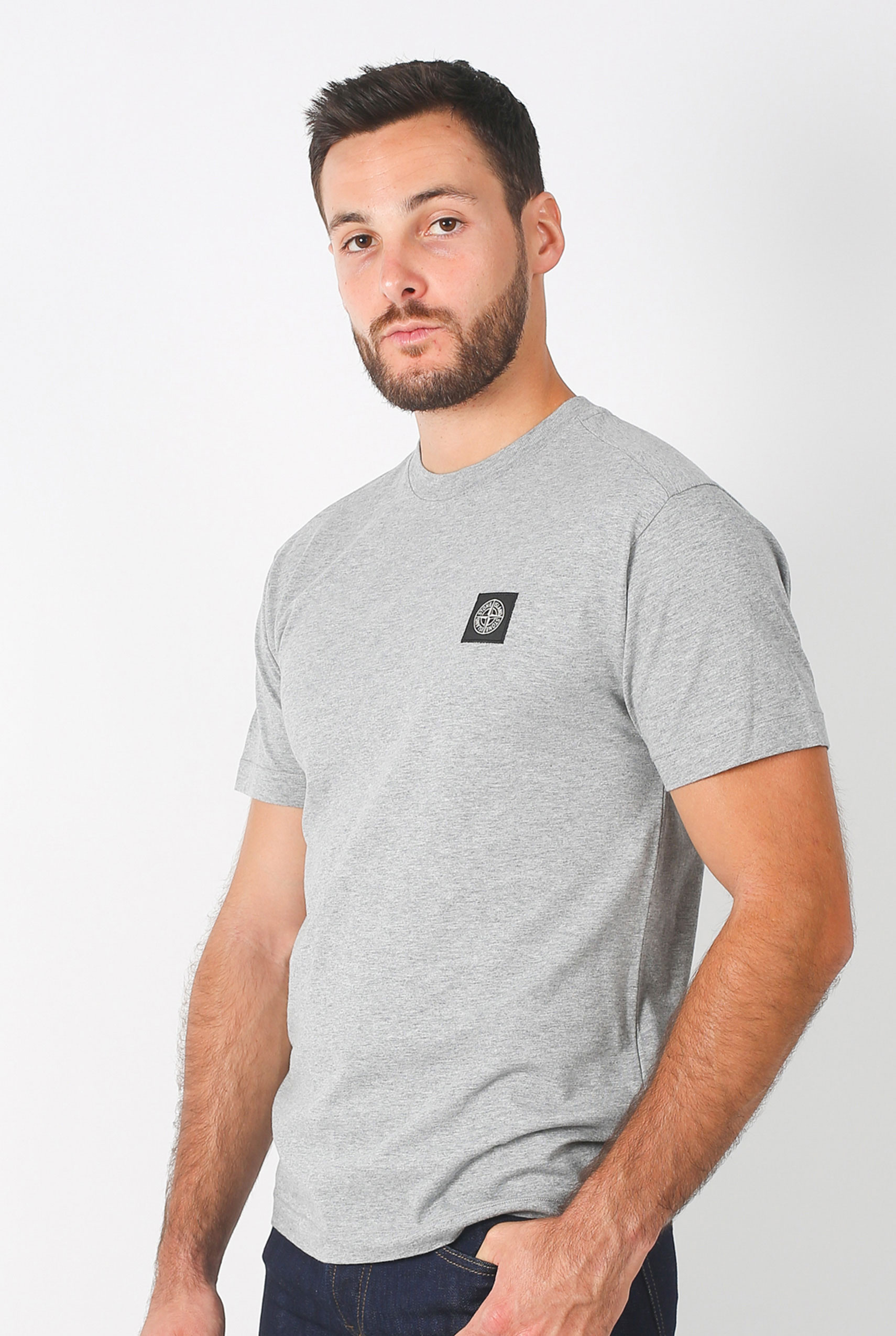 T-SHIRT STONE ISLAND GRIS 691524141-V1064