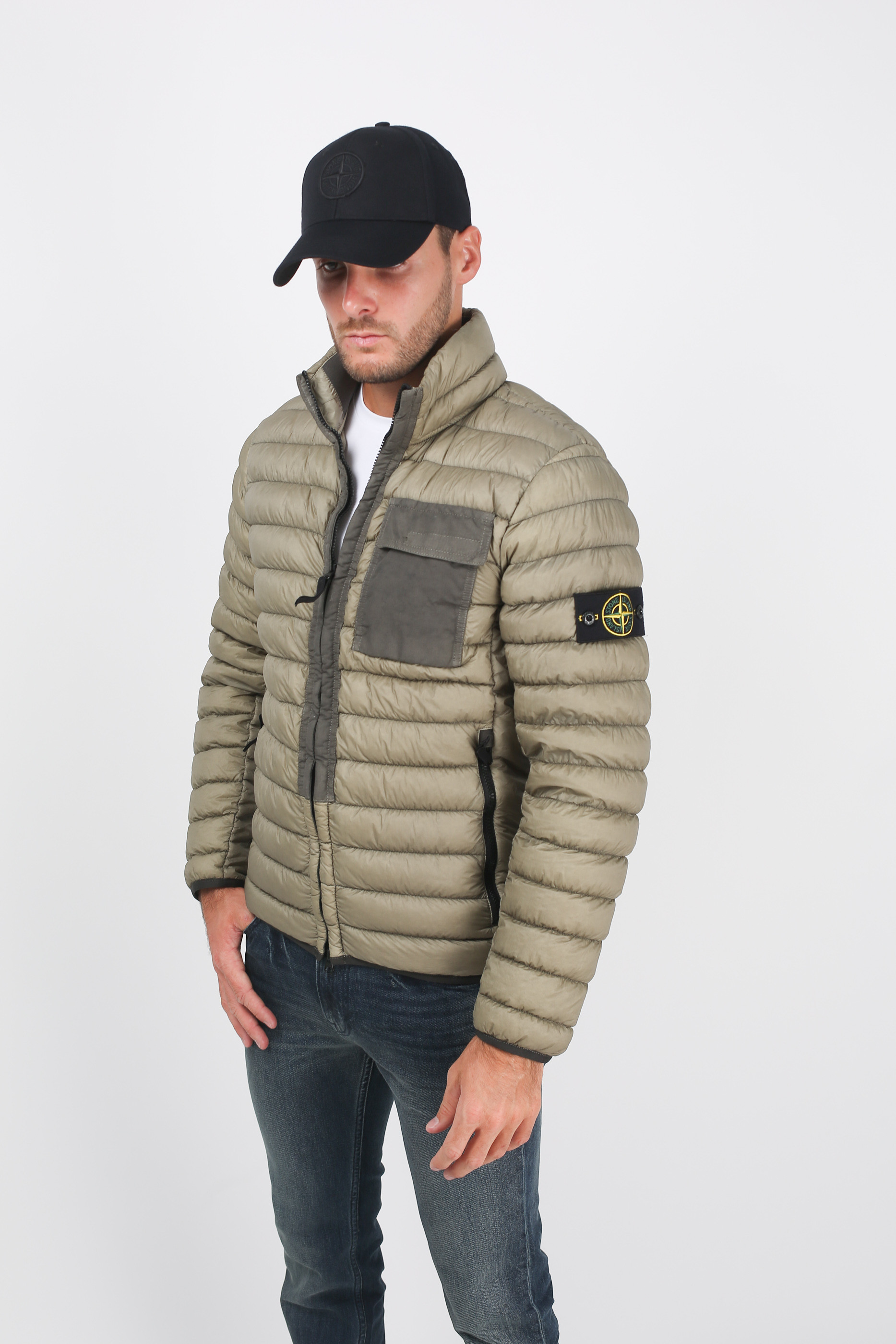 DOUDOUNE STONE ISLAND VERT OLIVE 691541424-V0058