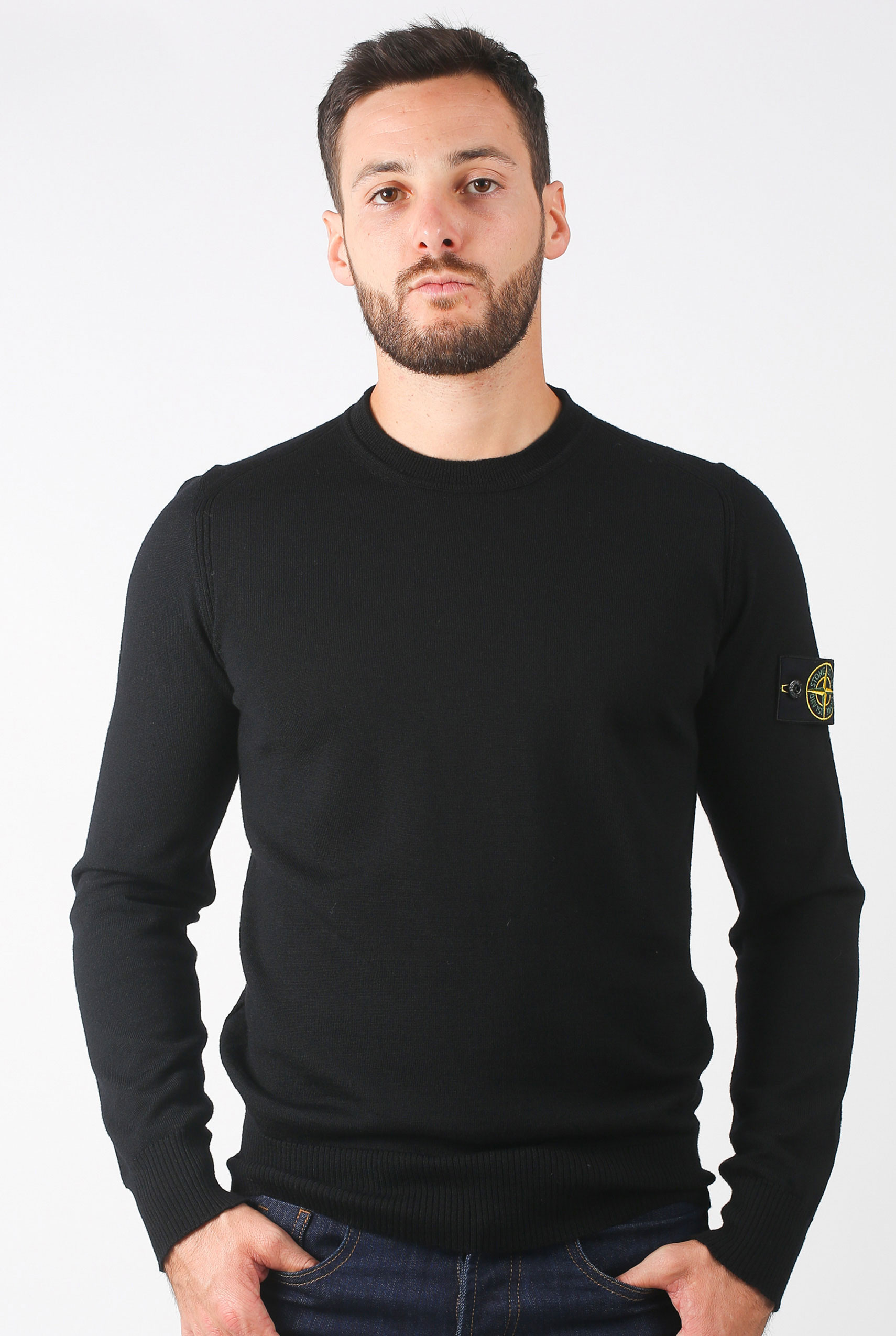 PULL STONE ISLAND NOIR 6915524C4-V0029