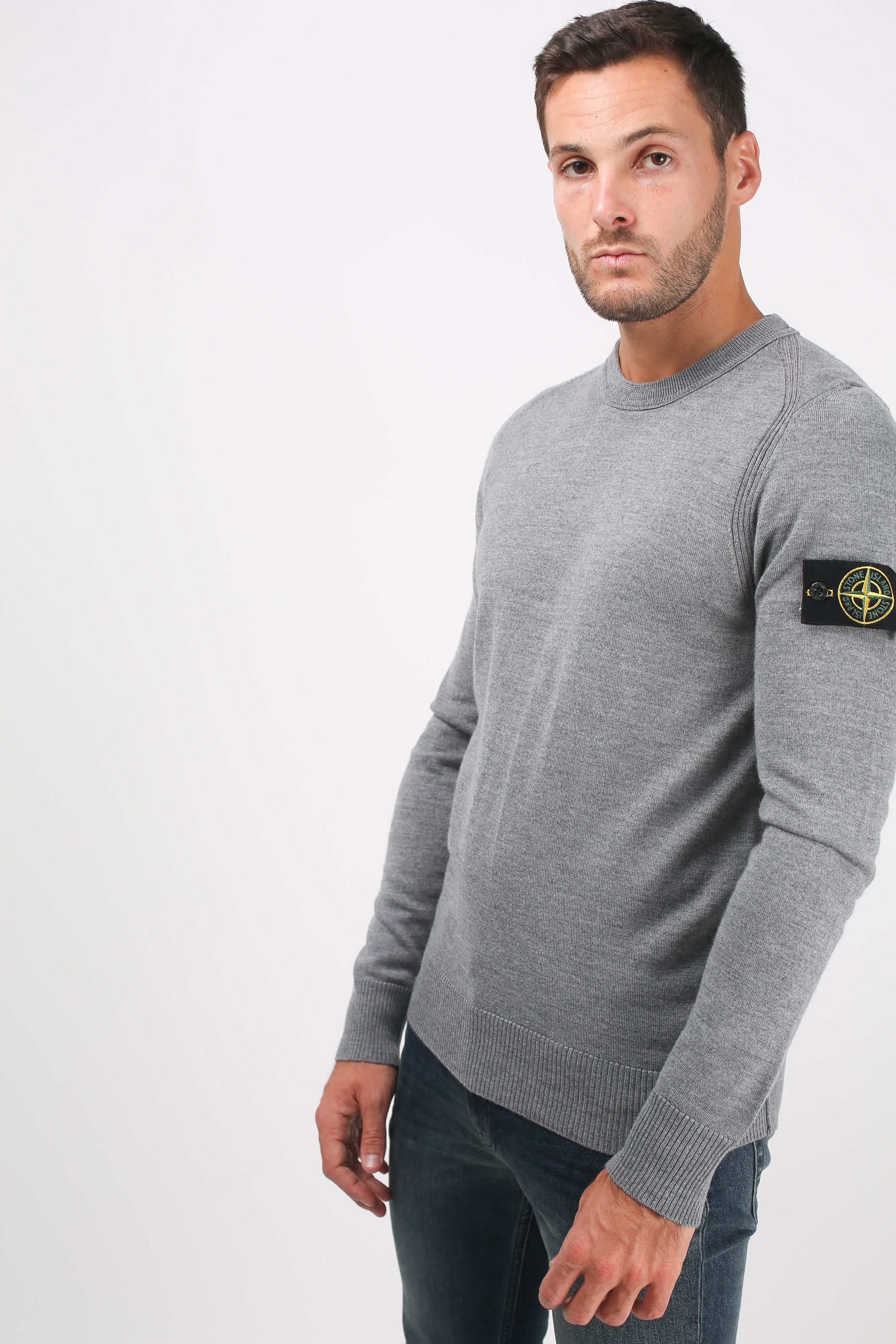 PULL STONE ISLAND GRIS 6915524C4-V0061