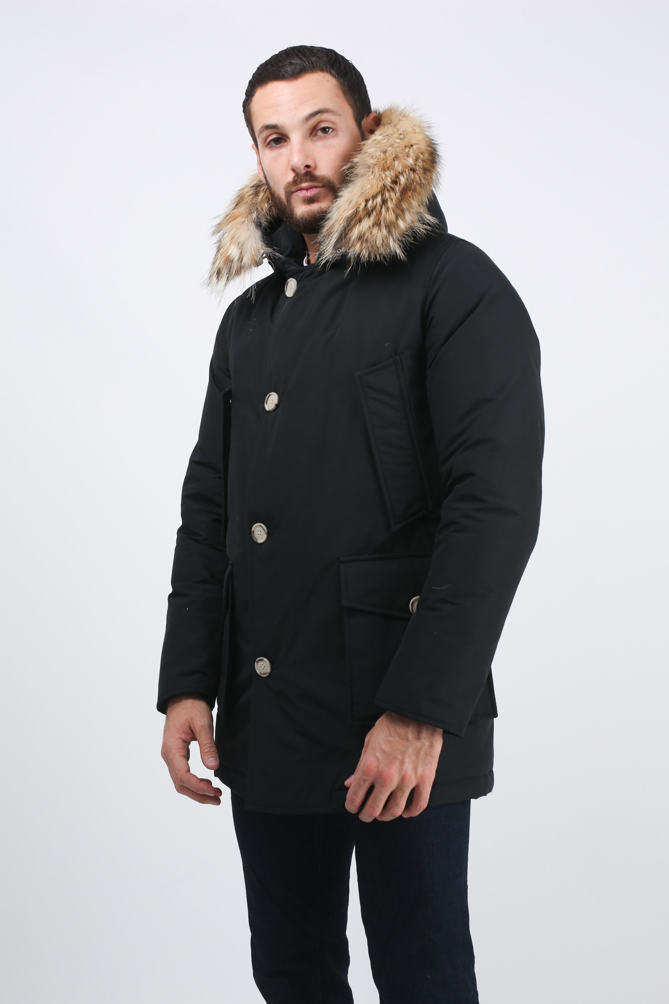 PARKA WOOLRICH NOIR WOCPS1674-NBL