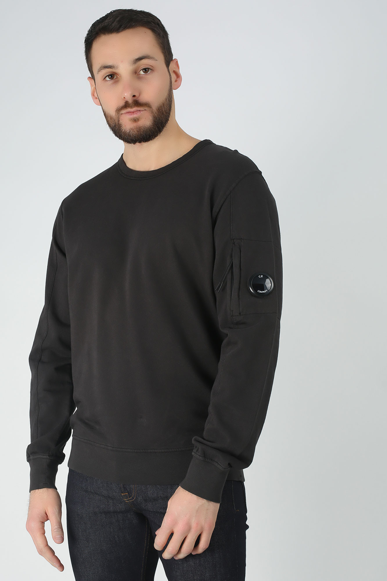 SWEAT-SHIRT C.P. COMPANY NOIR S047A-2246G-999