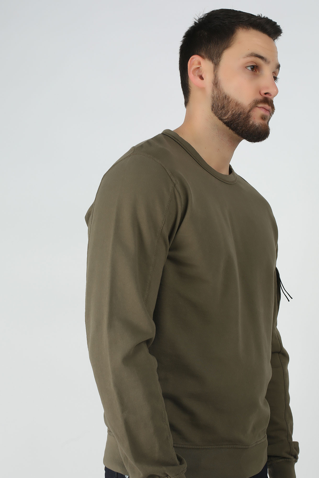 SWEAT-SHIRT C.P. COMPANY KAKI S047A-2246G-672