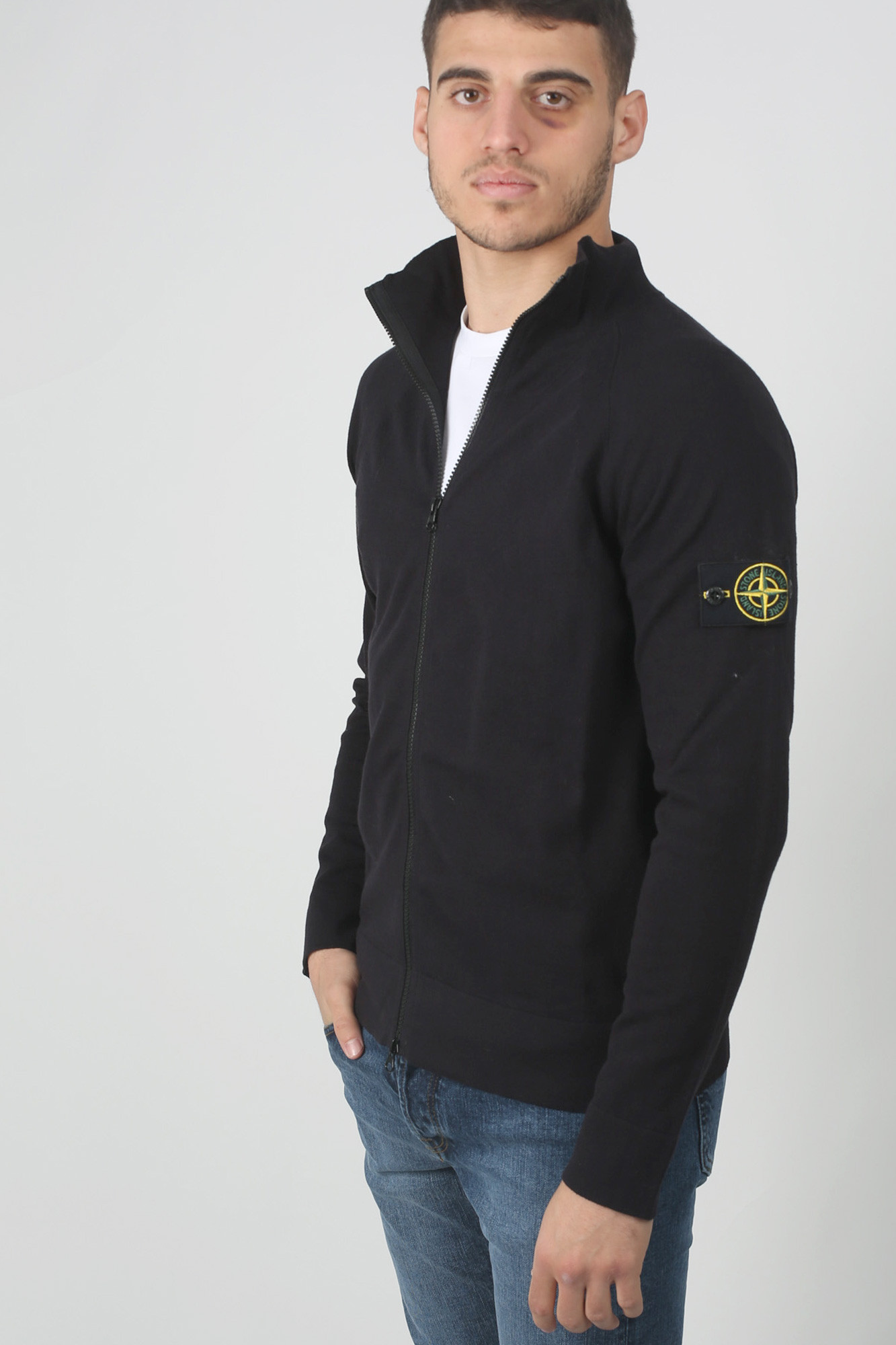 gilet stone island noir homme