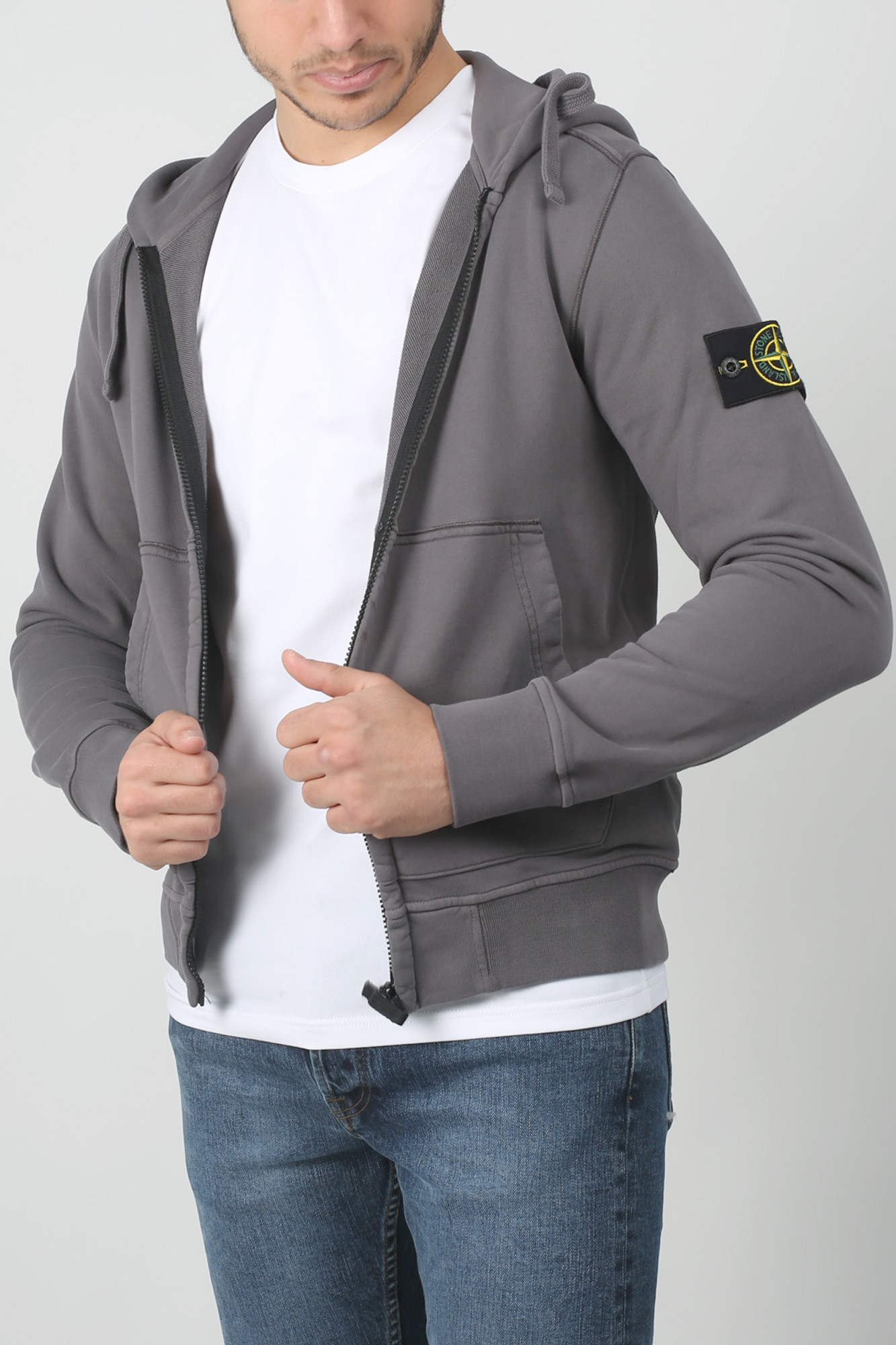 gilet stone island gris