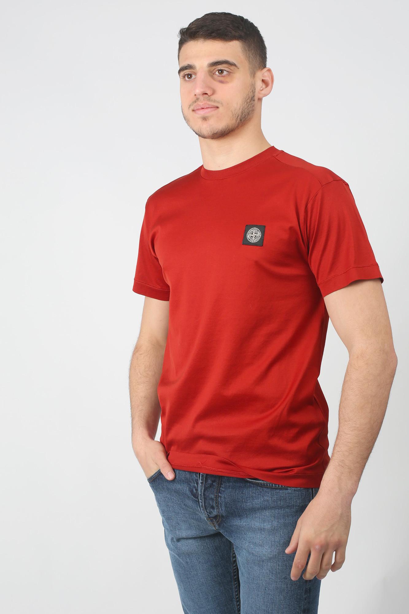 T-SHIRT STONE ISLAND ROUGE 701524113-V0015